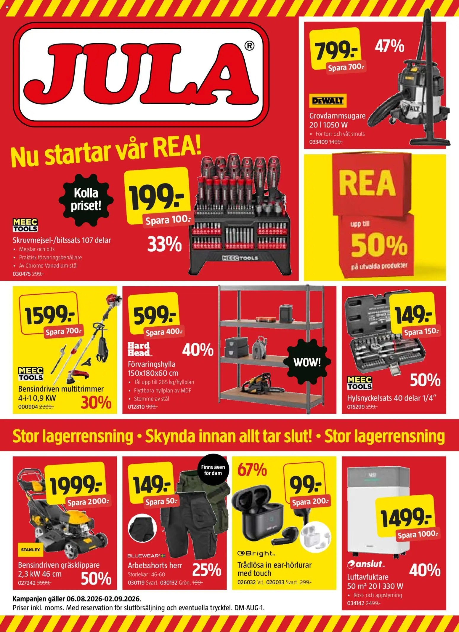 Jula reklamblad aktuell från 06/08/2026 | Sida: 1