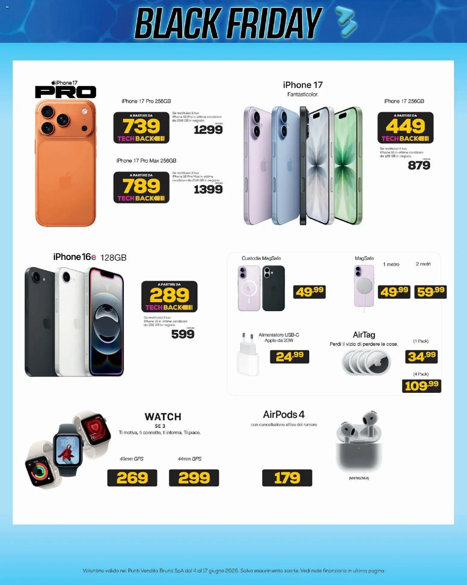 Volantino BRUNO del 04.06.2026 | Pagina: 16 | Prodotti: Iphone, Airpods
