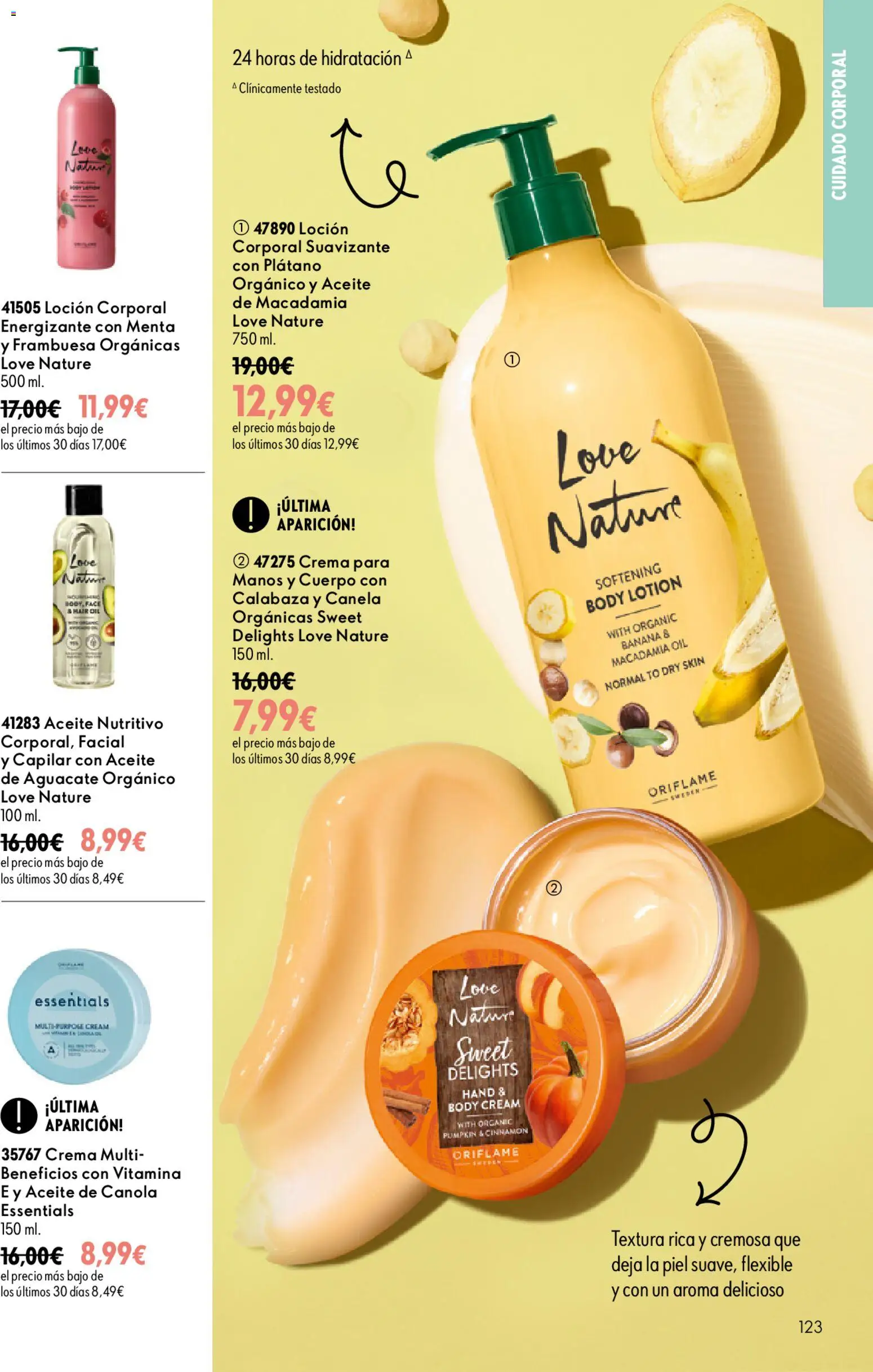 Oriflame - Catálogo Campaña 13 │ válido desde el 16/09/2026 | Página: 123 | Productos: Crema, Suavizante, Body, Crema para manos