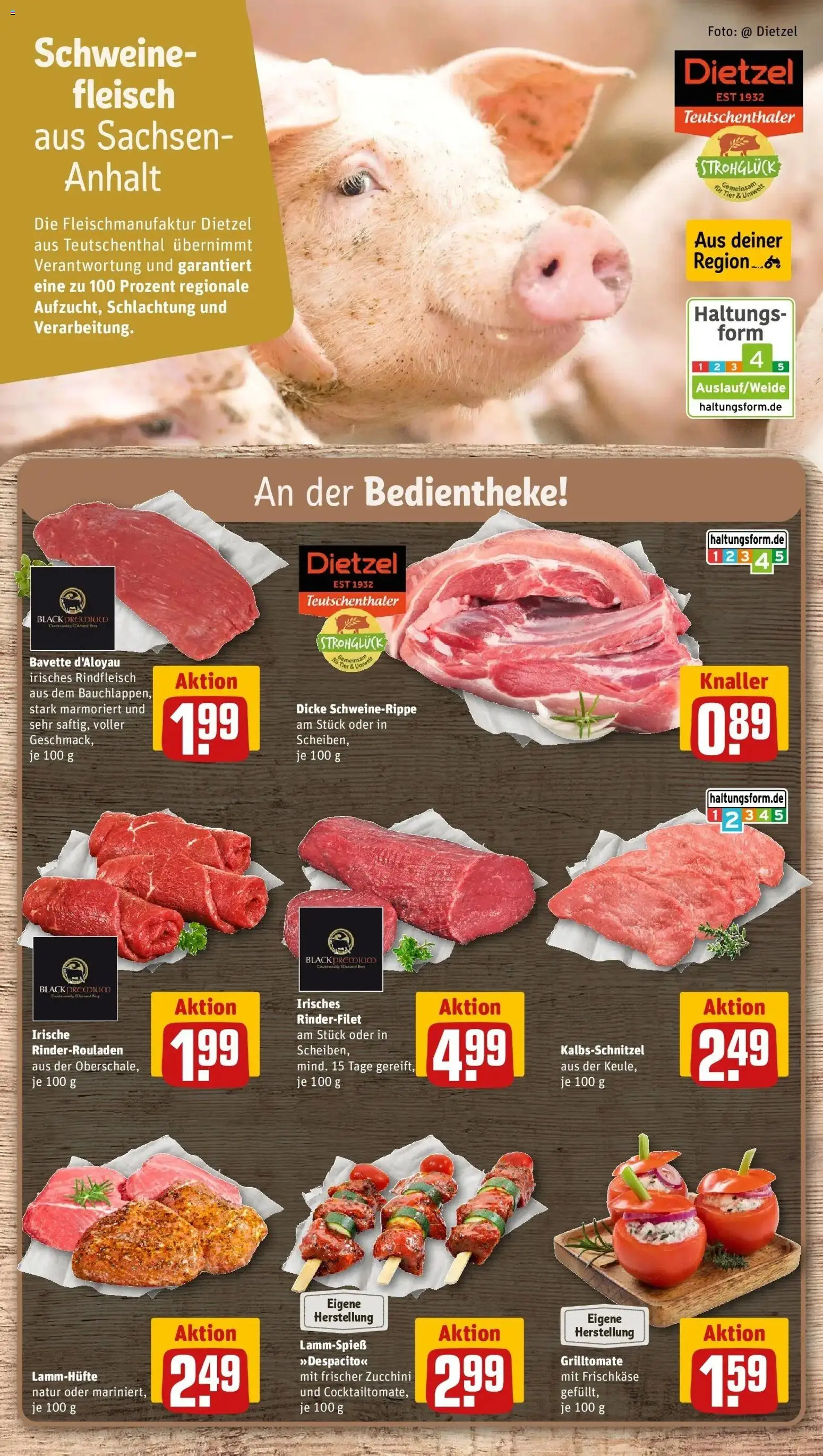 REWE Prospekt ab 03.08.2026 zum Blättern » Angebote | Seite: 8 | Produkte: Rinderrouladen, Rinderfilet, Zucchini, Frischkase
