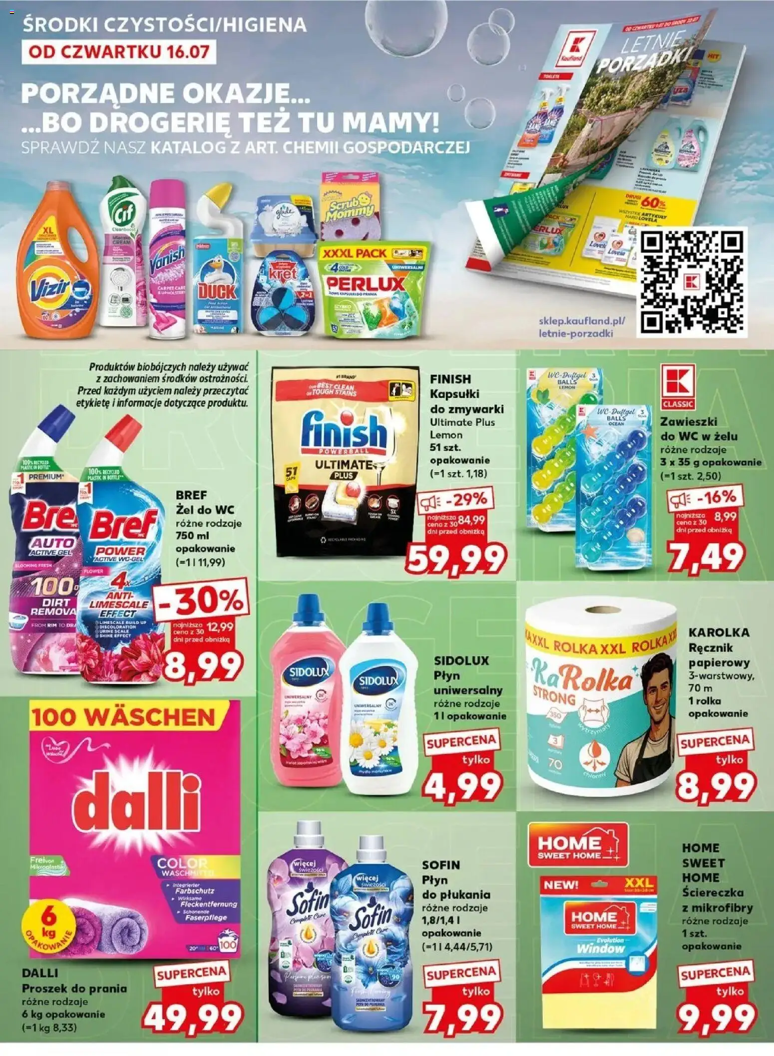 Kaufland gazetka - Mocny start od 20.07.2026 | Strona: 20 | Produkty: Proszek, Cleaner, Żel do WC, Detergent