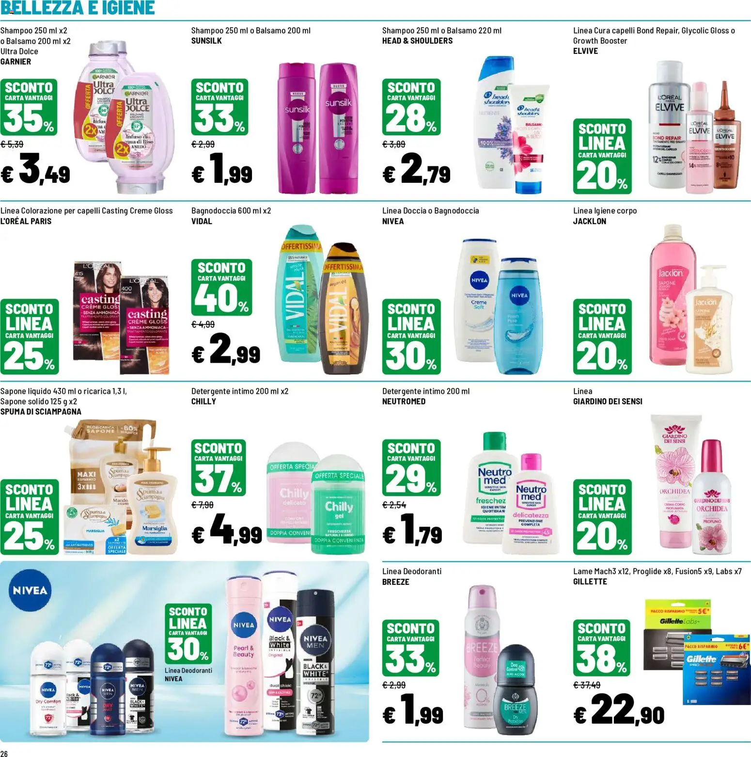 Volantino Iper del 23/10/2026 | Pagina: 30 | Prodotti: Head & Shoulders, Balsamo, Sapone, Riso