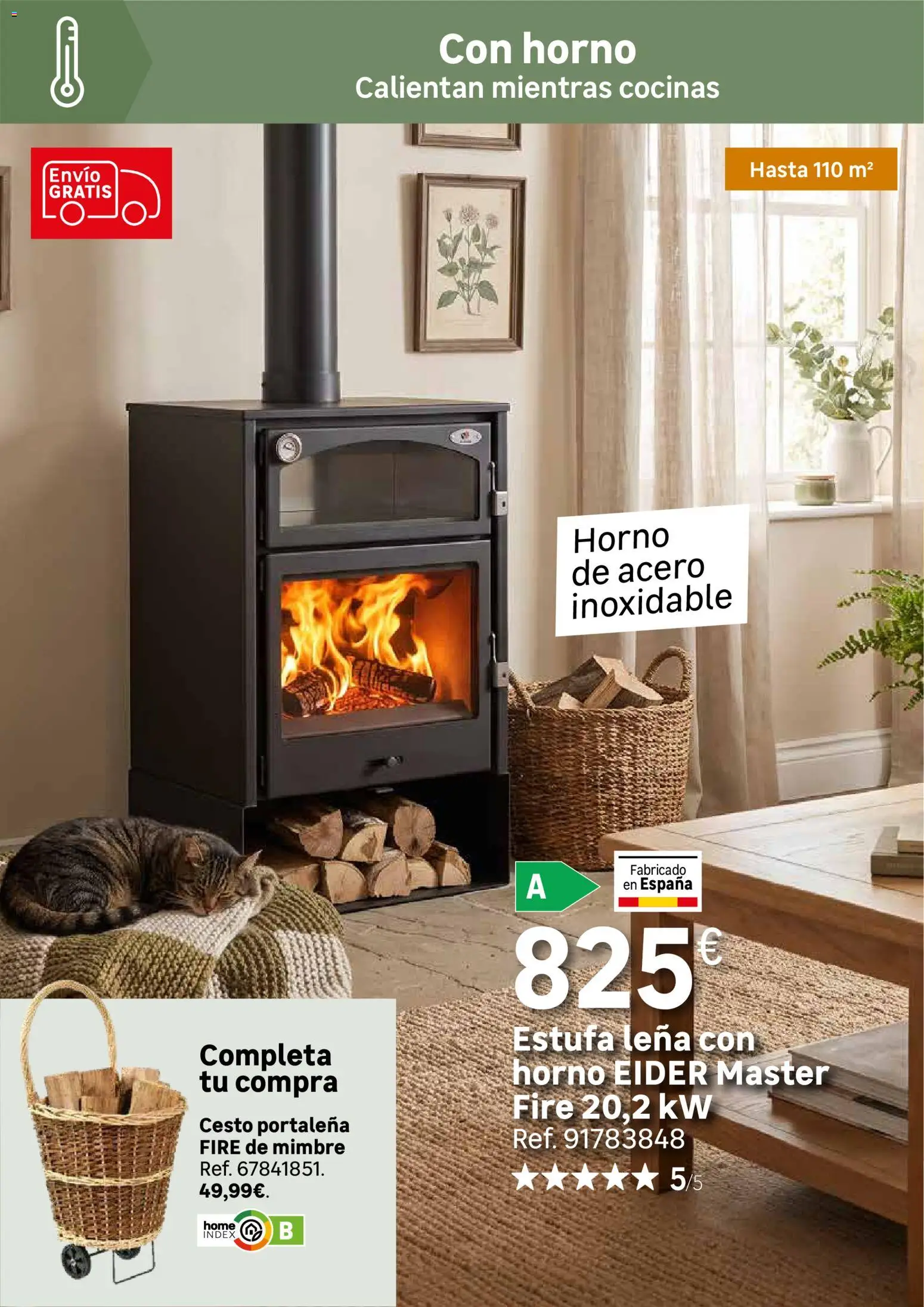Leroy Merlin Calor en casa y mucho ahorro │ válido desde el 20/10/2026 | Página: 44 | Productos: Horno, Leña