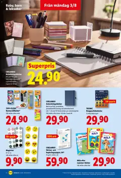 Lidl erbjudanden - Förhandsvisning av reklamblad från butik Lidl aktuell från 03/08/2026 | Sida: 16 | Produkter: Set, Anteckningsbok
