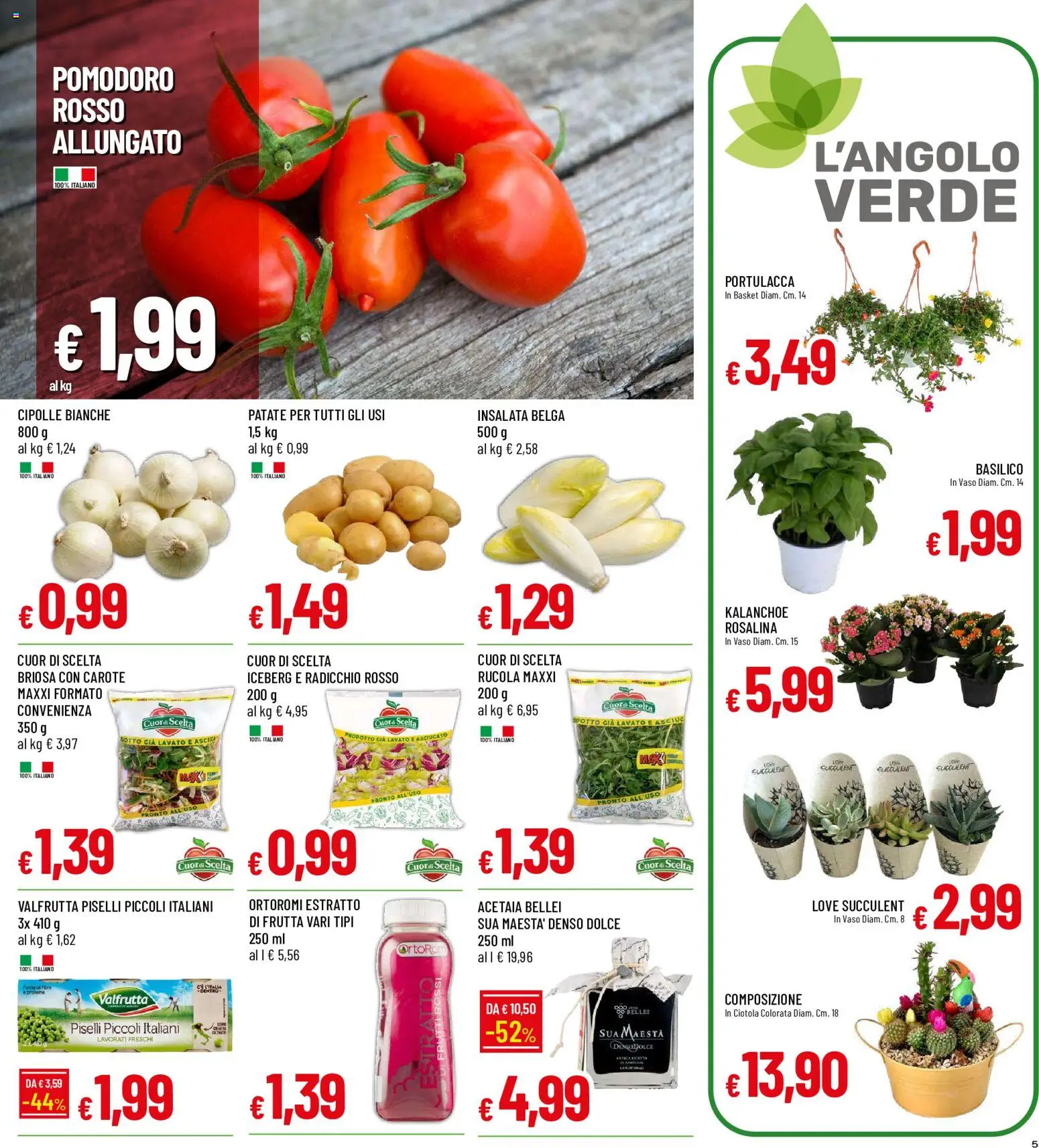 Volantino Galassia del 09/07/2026 | Pagina: 5 | Prodotti: Patate, Frutta, Pomodoro, Ciotola