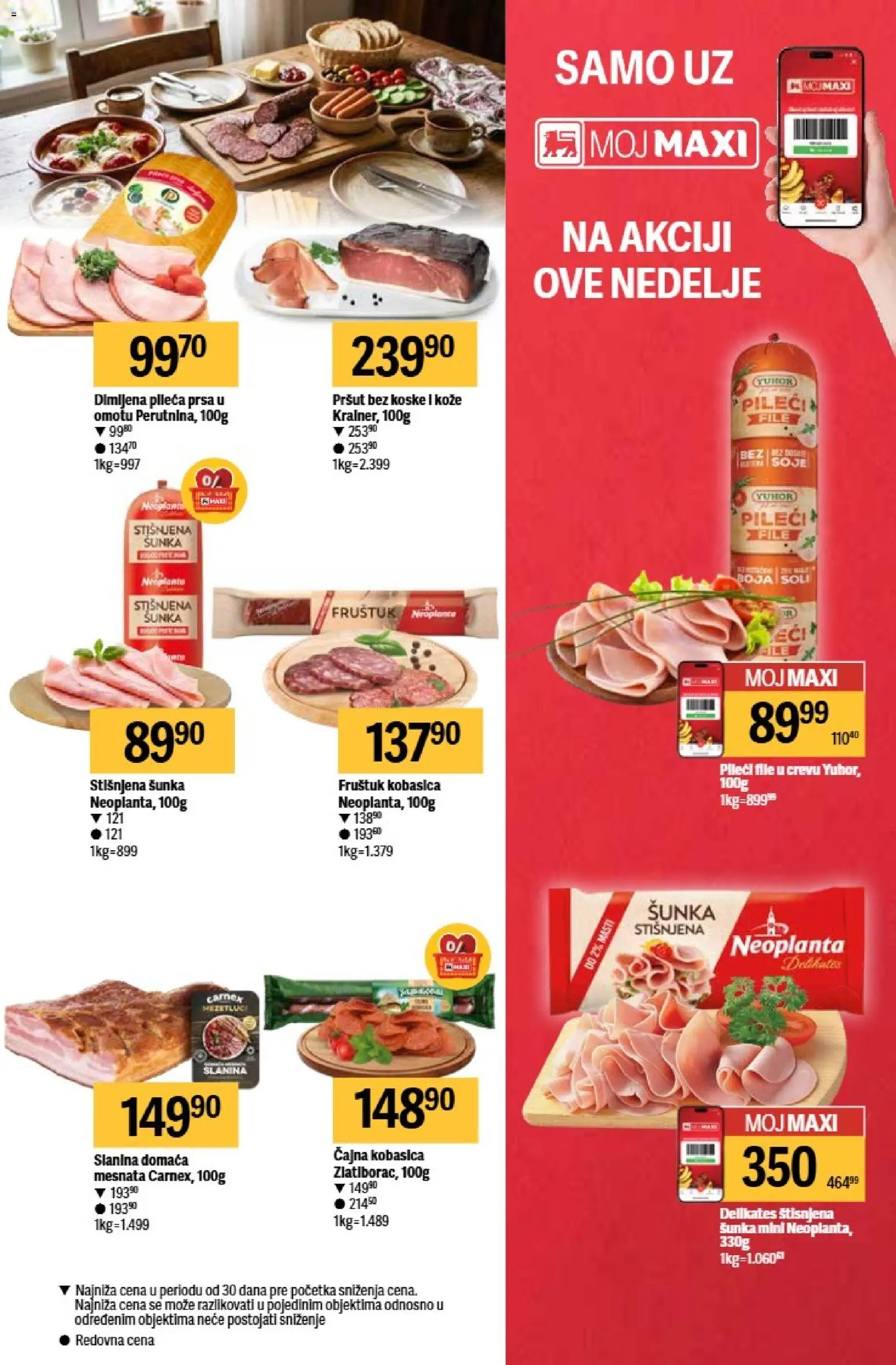 Maxi katalog - važi od 04.06.2026 | Strana: 11 | Proizvode: Pršut, Šunka, Slanina, Kobasica