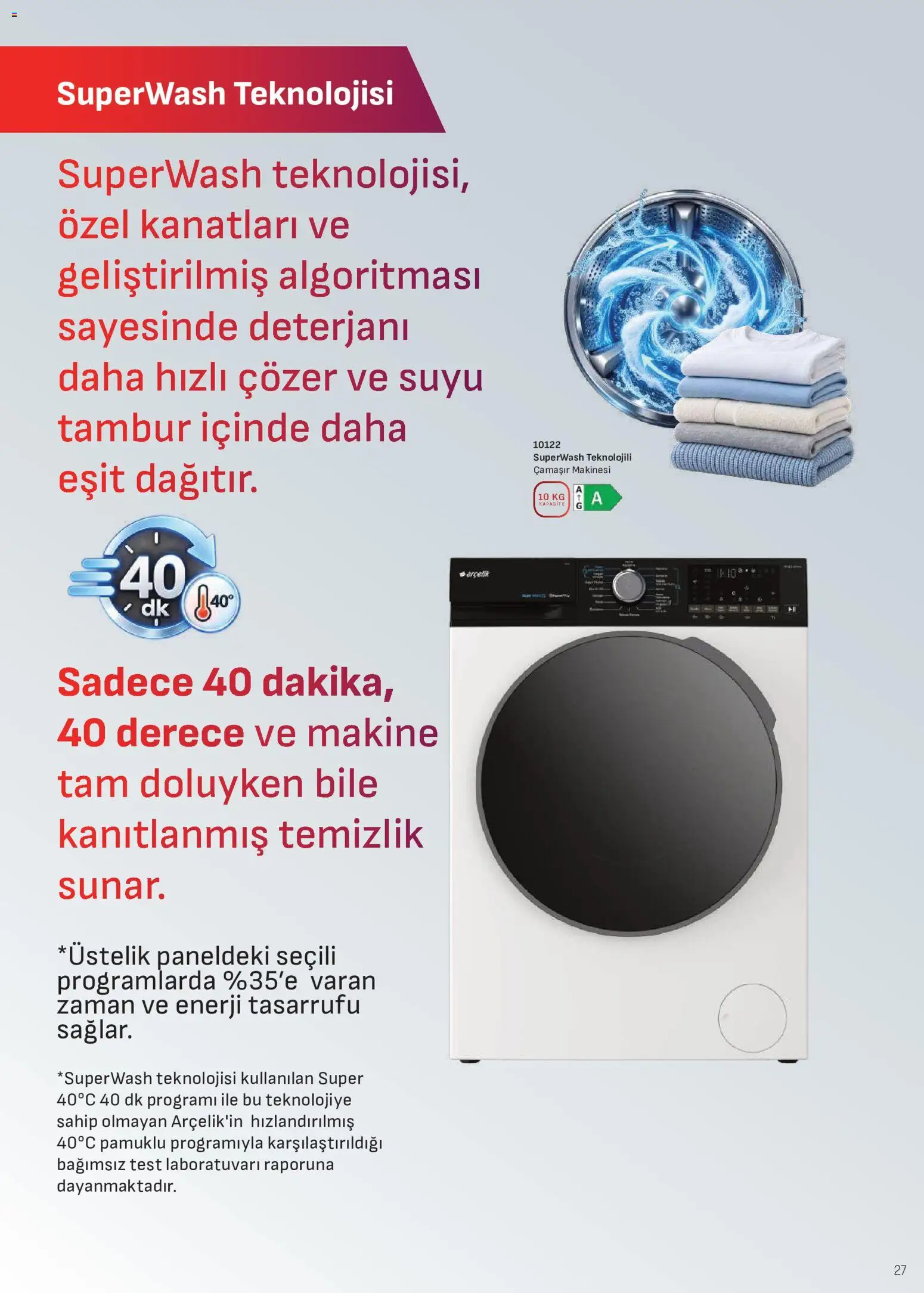 Arçelik Katalog - 16 Ekim 2026 tarihinden itibaren geçerlidir | Sayfa: 27