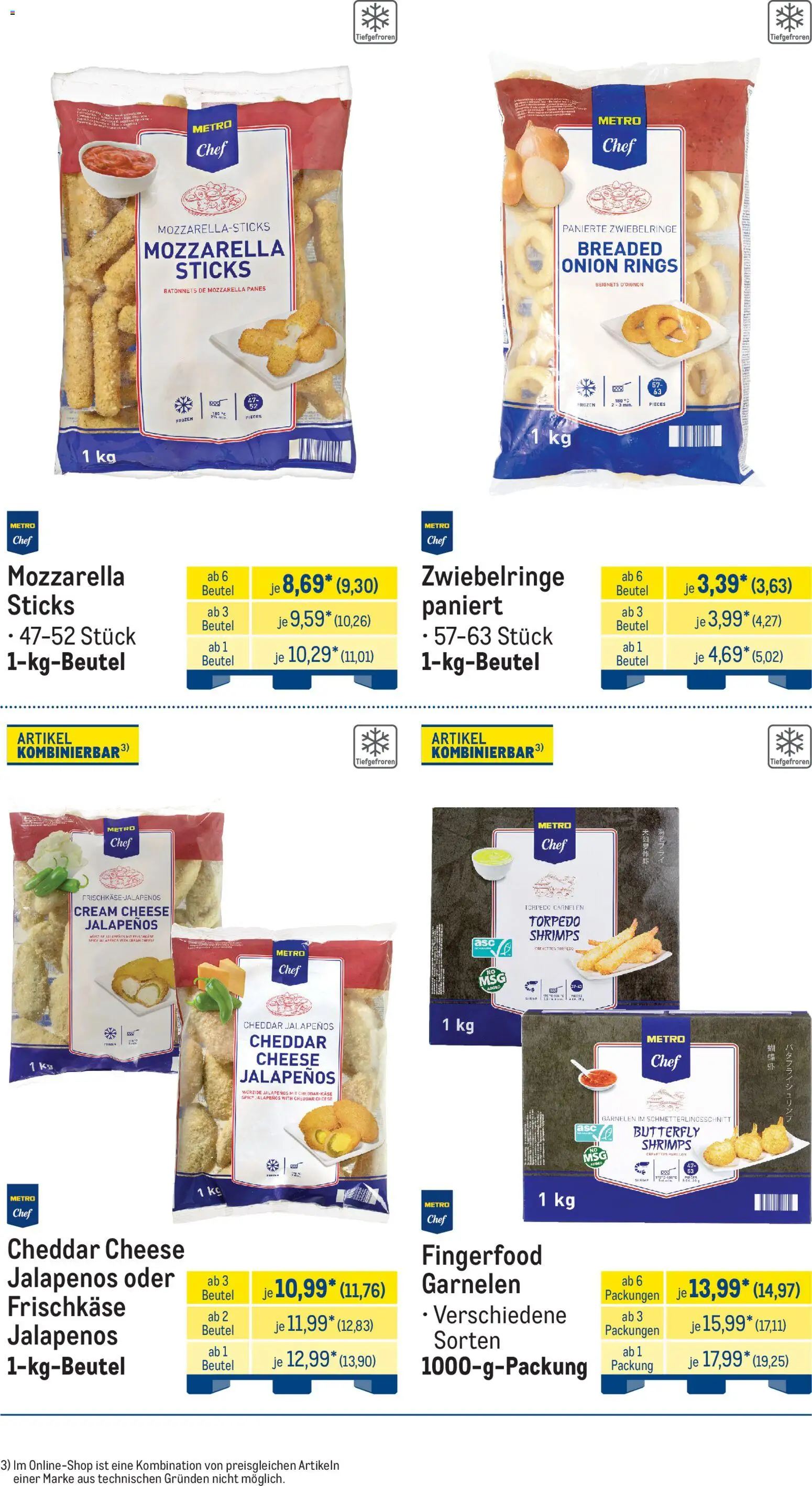 Metro Monats-Menü – gültig ab 01.06.2026 | Seite: 5 | Produkte: Mozzarella, Garnelen, Frischkase