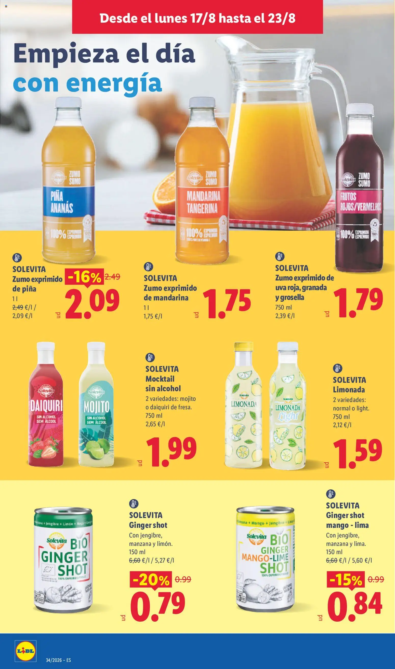 Lidl folleto │ válido desde el 17/08/2026 | Página: 14 | Productos: Jengibre, Piña, Manzana, Mango