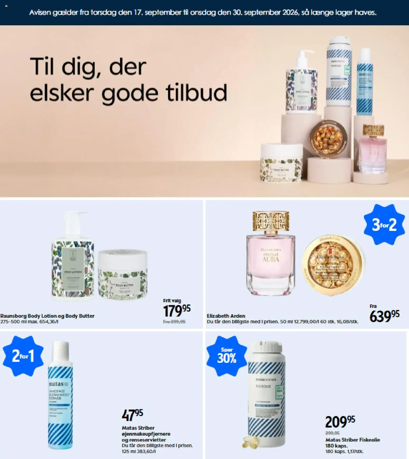 Matas tilbudsavis – gyldig fra 17/09/2026 | Side: 1