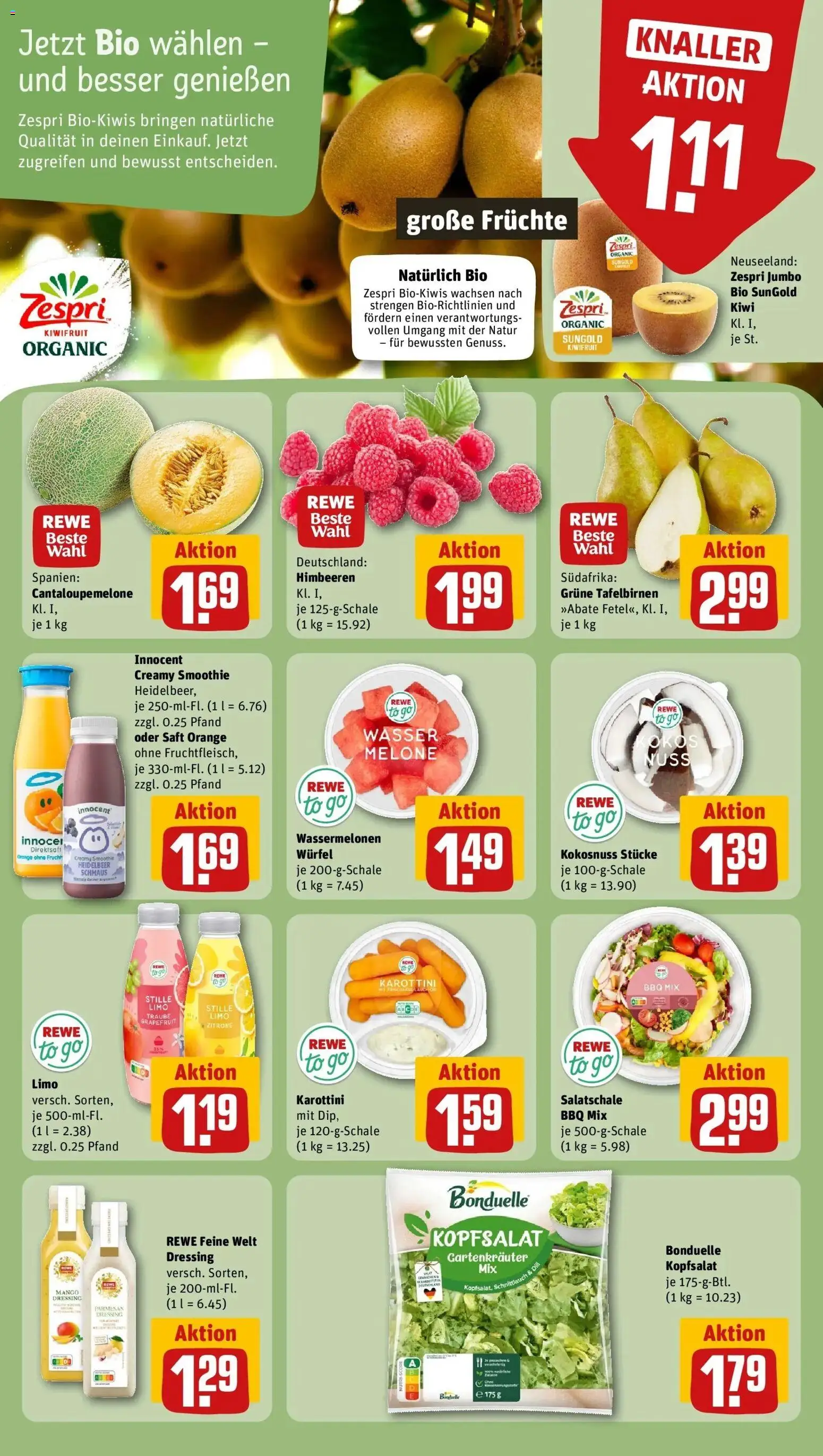 Rewe Prospekt Gütersloh – gültig ab 13.07.2026 | Seite: 6 | Produkte: Dressing, Mango, Melone, Kiwi