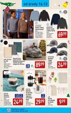 Pogląd oferty "Aldi gazetka - Katalog prezentowy" - ważna od 28.10.2026 | Strona: 24 | Produkty: Szklanka, Sweter, Czapka, Słomki
