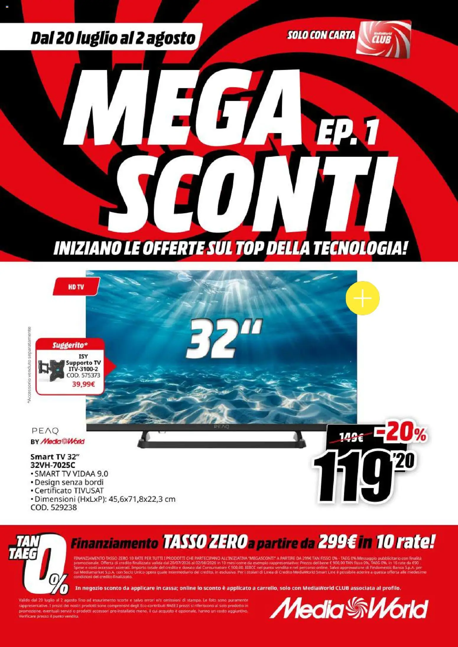 Volantino Media World del 20/07/2026 | Pagina: 9
