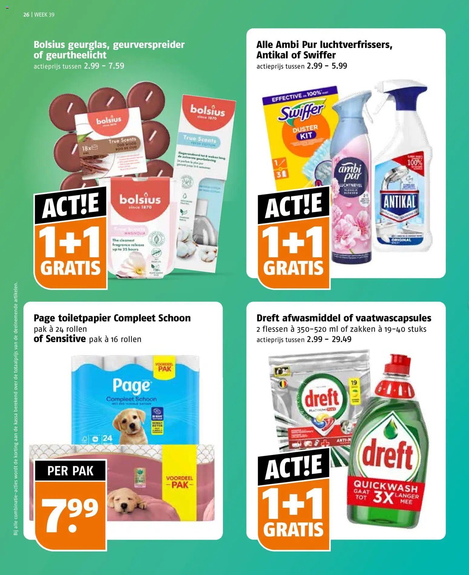 {H1} | Pagina: 26 | Producten: Afwasmiddel, Vaatwascapsules, Toiletpapier