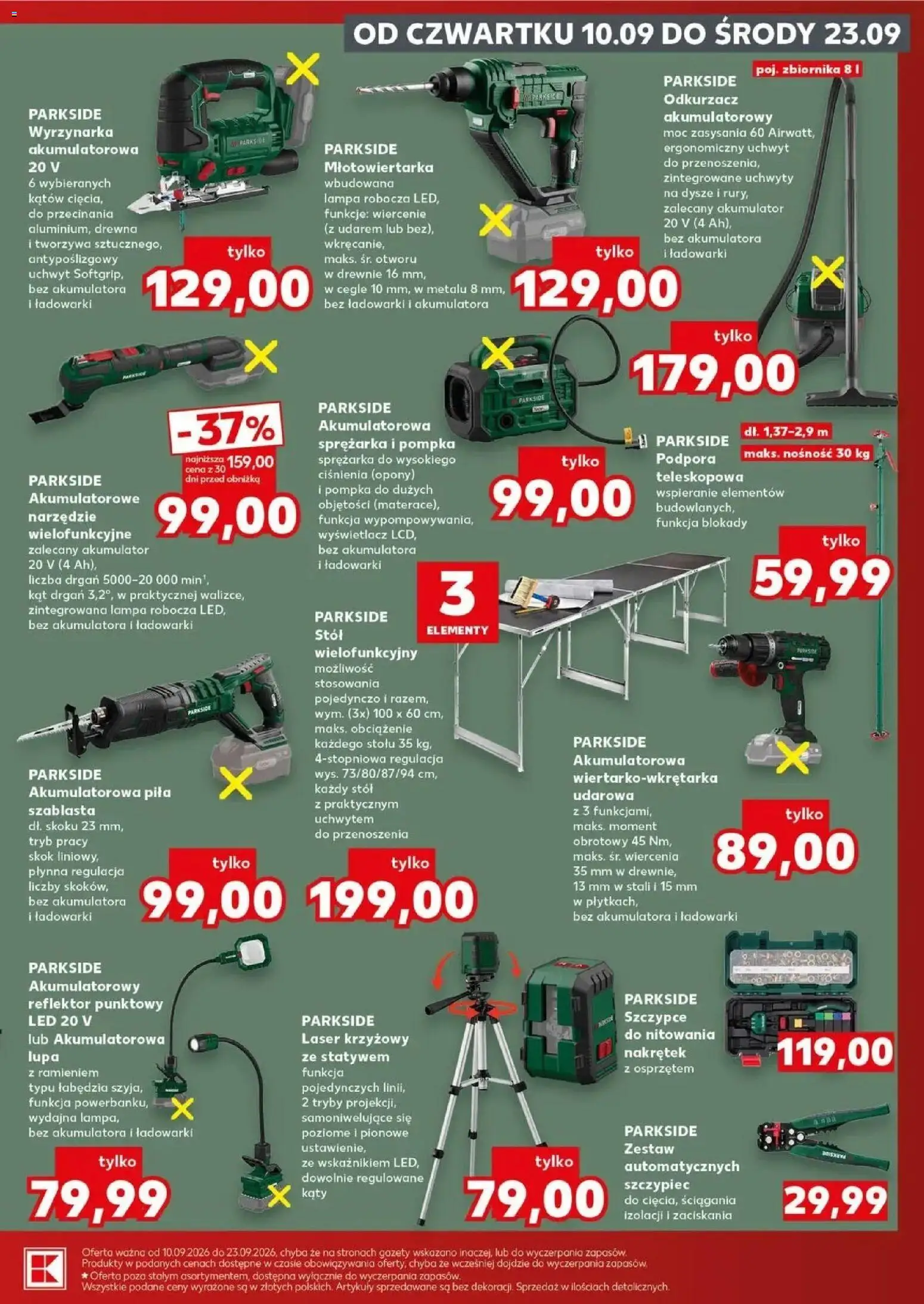 Kaufland gazetka - Złap Okazje od 10.09.2026 - od jutra PDF | Strona: 7 | Produkty: Odkurzacz akumulatorowy, Cleaner, Lampa, Laser krzyżowy