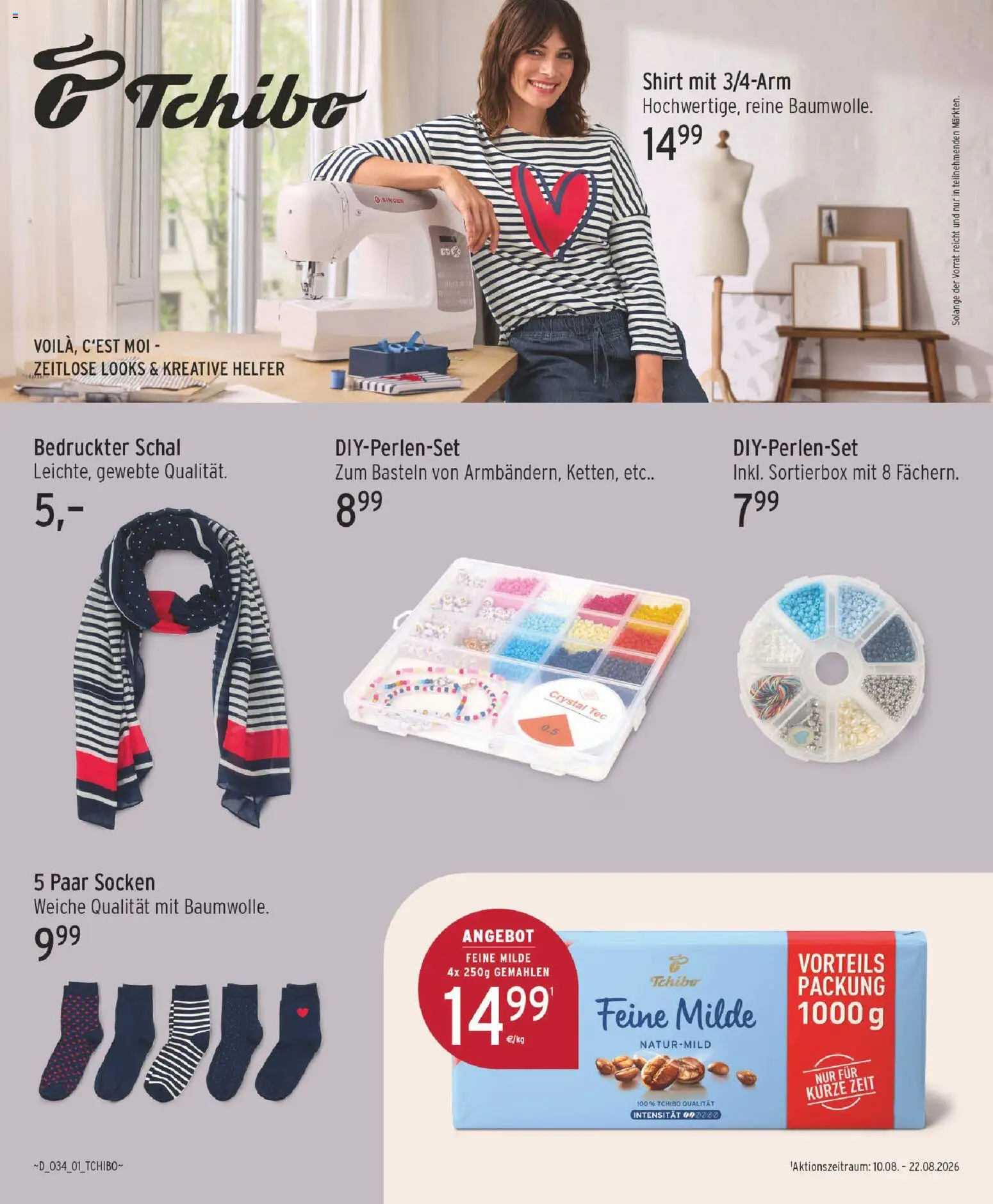 Edeka Prospekt – gültig ab 17.08.2026 | Seite: 28 | Produkte: Shirt, Socken, Schal
