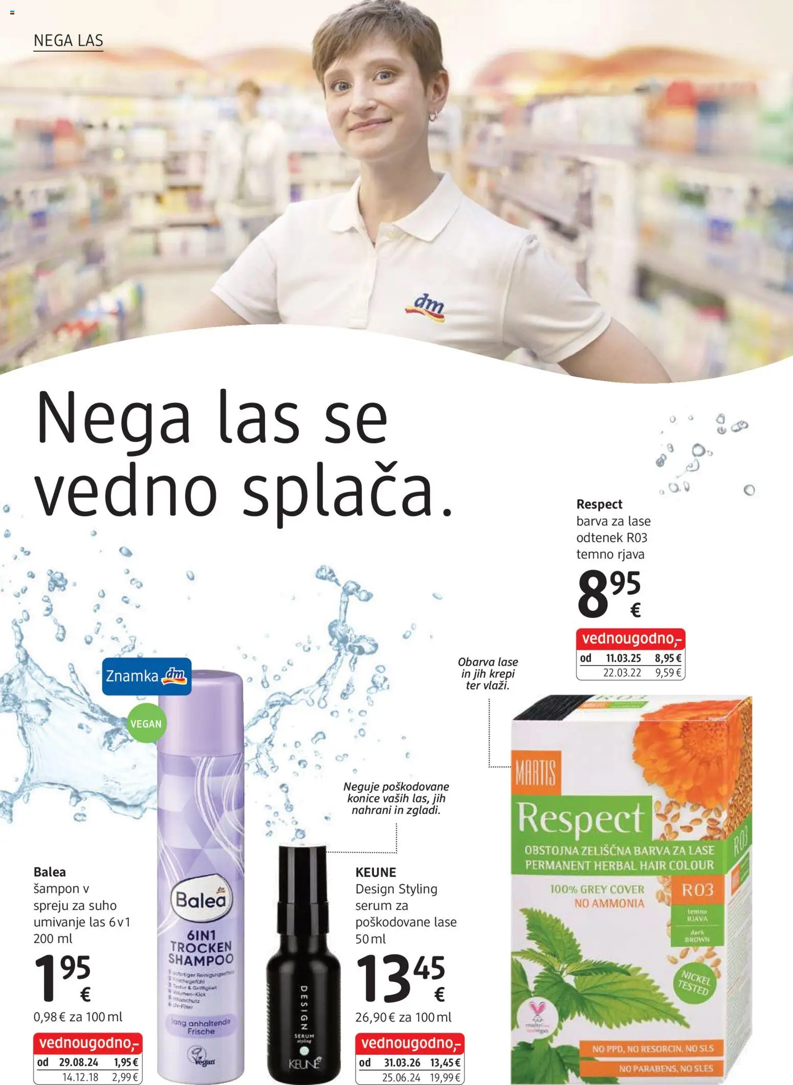 Novi DM Drogerie Markt katalog ponudbe – veljaven od 01.10.2026 | Stran: 4 | Izdelki: Sampon, Barva za lase, Barva