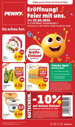 Penny Markt Eröffnung in 1100 Wien ab 25.06.2026 gültig