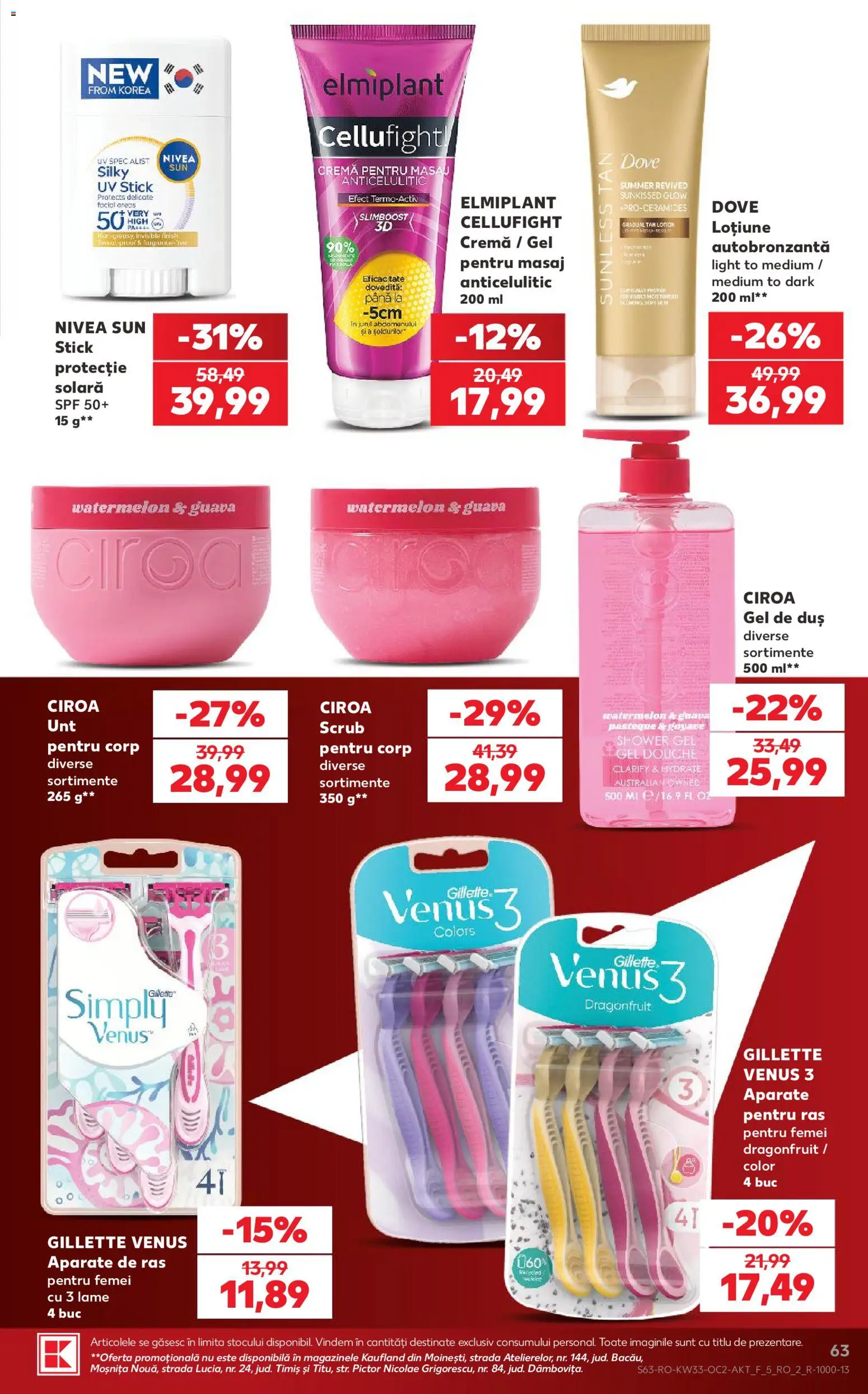 Noul catalog Kaufland – valabil de la 12.08.2026 | Pagină: 63 | Produse: Nivea, Scrub, Solara, Cremă