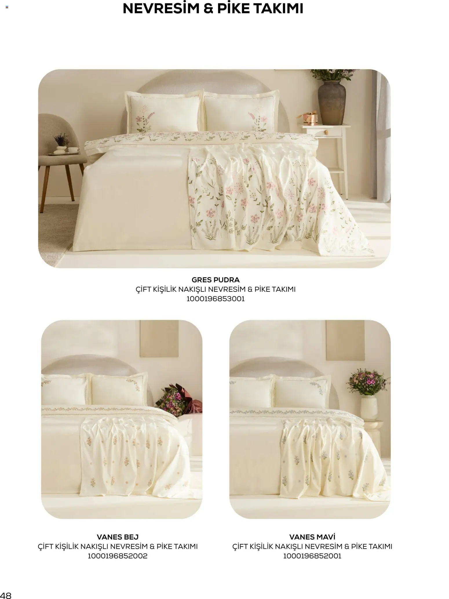Karaca Home Katalog - 01.03.2026 tarihinden itibaren geçerlidir | Sayfa: 48 | Ürünler: Nevresim, Pudra, Pike