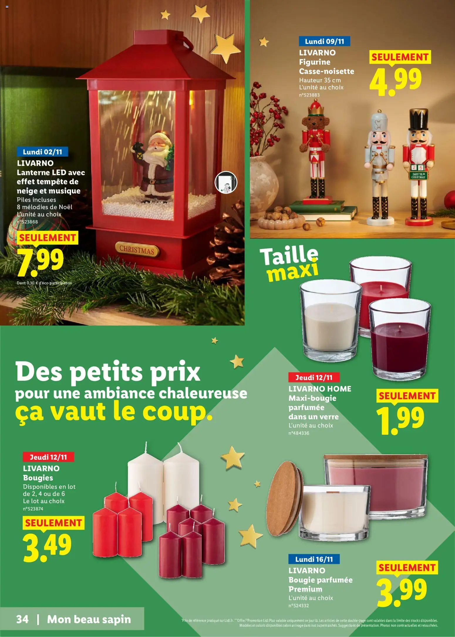 {H1} | Page: 34 | Produits: Bougie parfumee, Bougies, Livarno, Piles