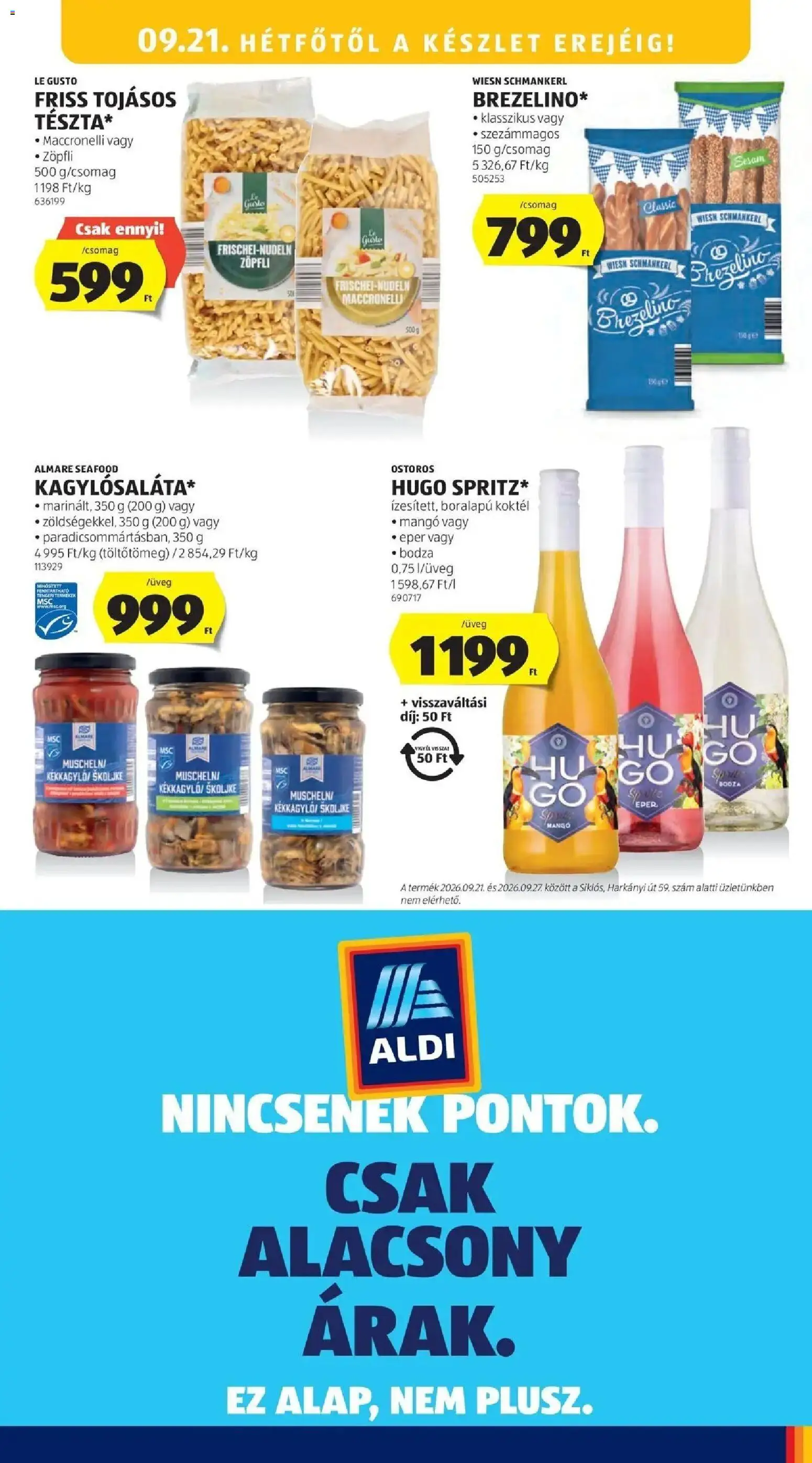 Aldi aktuális akciós újság - 2026.09.17. -tól/töl > akció, lapozható szórólap 🛍️ | Oldal: 15 | Termékek: Seafood, Lé, Eper, Mangó