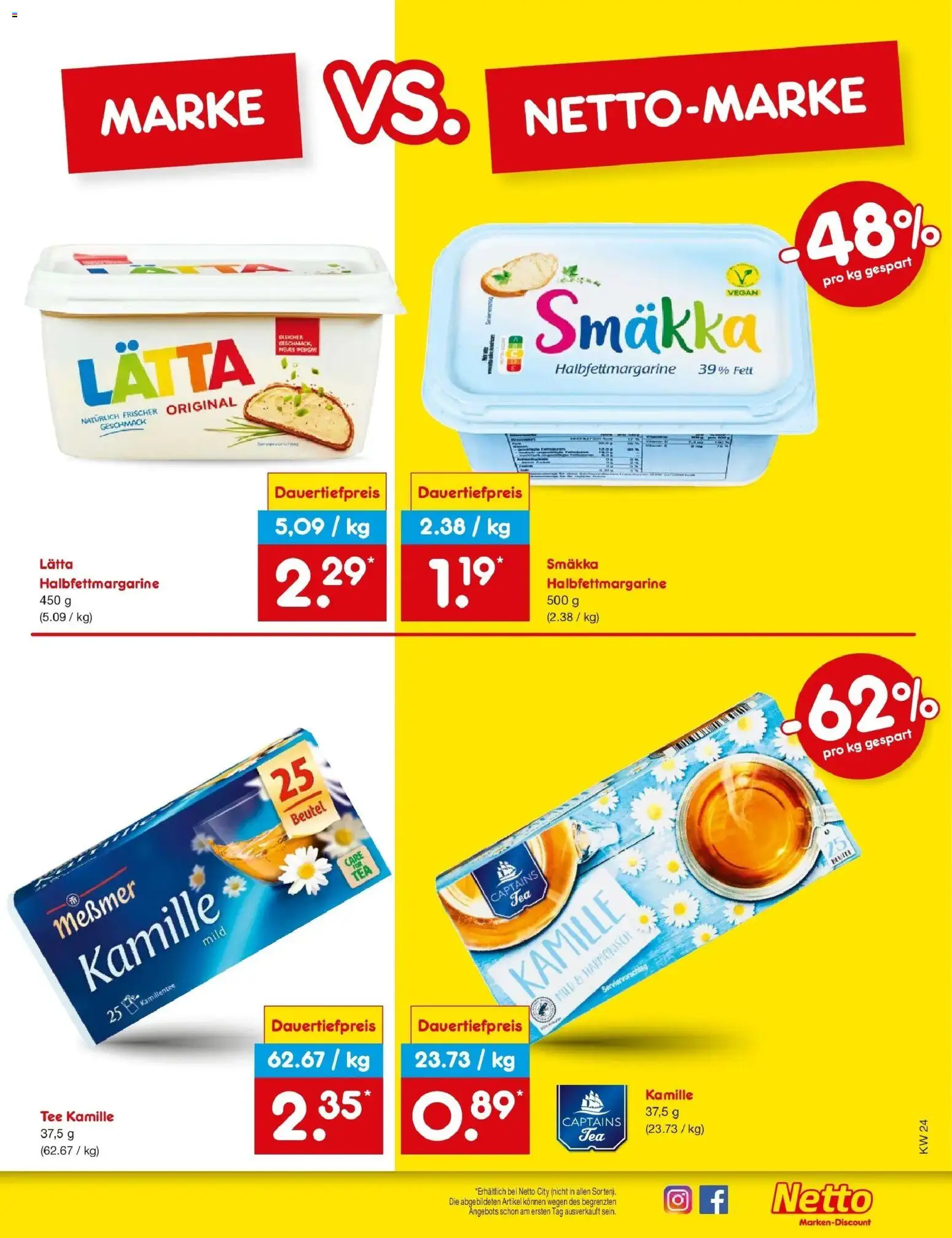 Netto Marken-Discount Prospekt Velden – gültig ab 08.06.2026 | Seite: 61 | Produkte: Messmer, Lätta, Tee