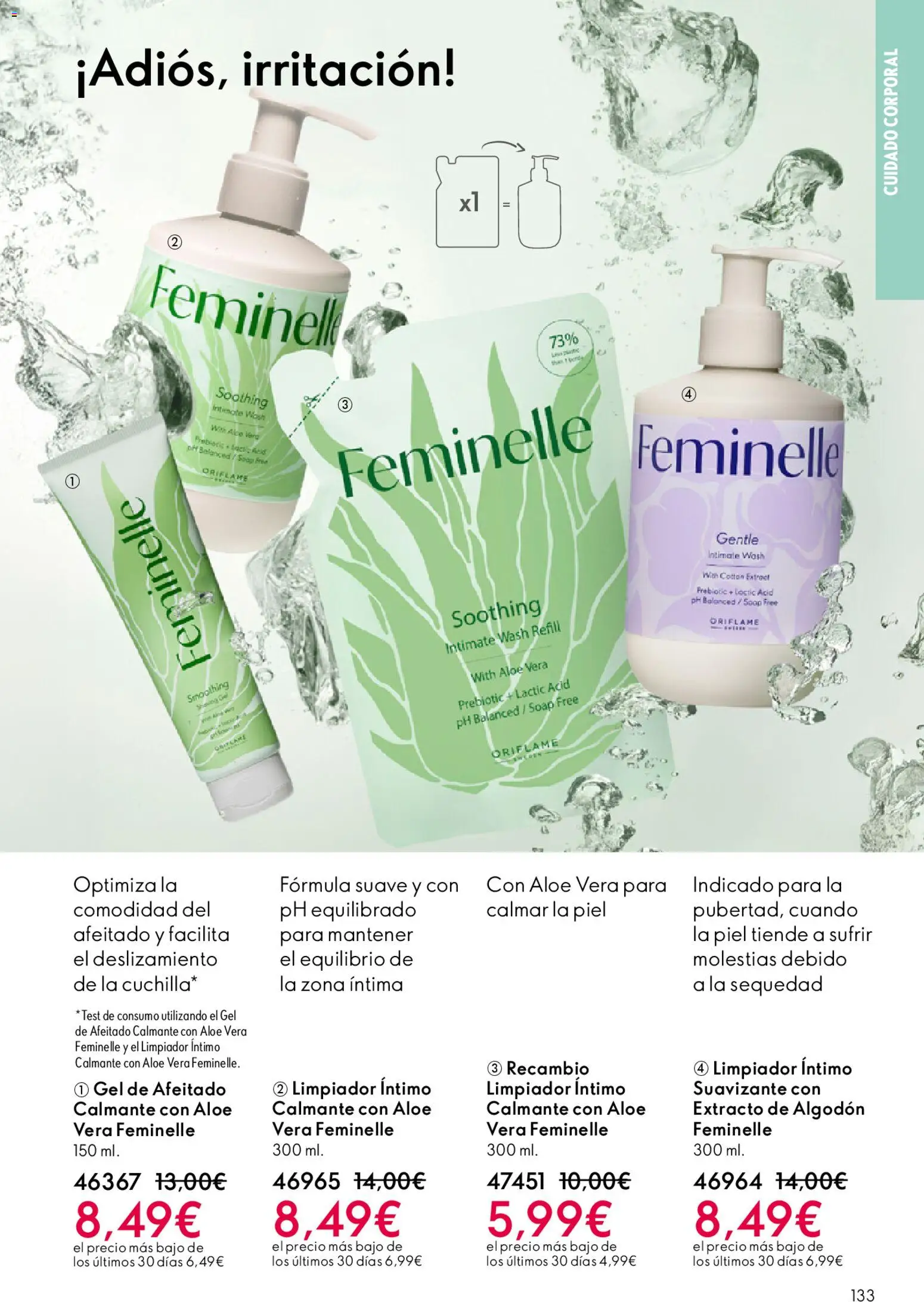 Oriflame - Catálogo Campaña 6 │ válido desde el 22.04.2026 | Página: 133 | Productos: Suavizante, Limpiador íntimo