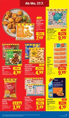 CHEF SELECT Mozzarella-Sticks/ Chili-Cheese-Nuggets XXL, Tiefgefroren. ab 27.07.2026 gültig | Seite: 21