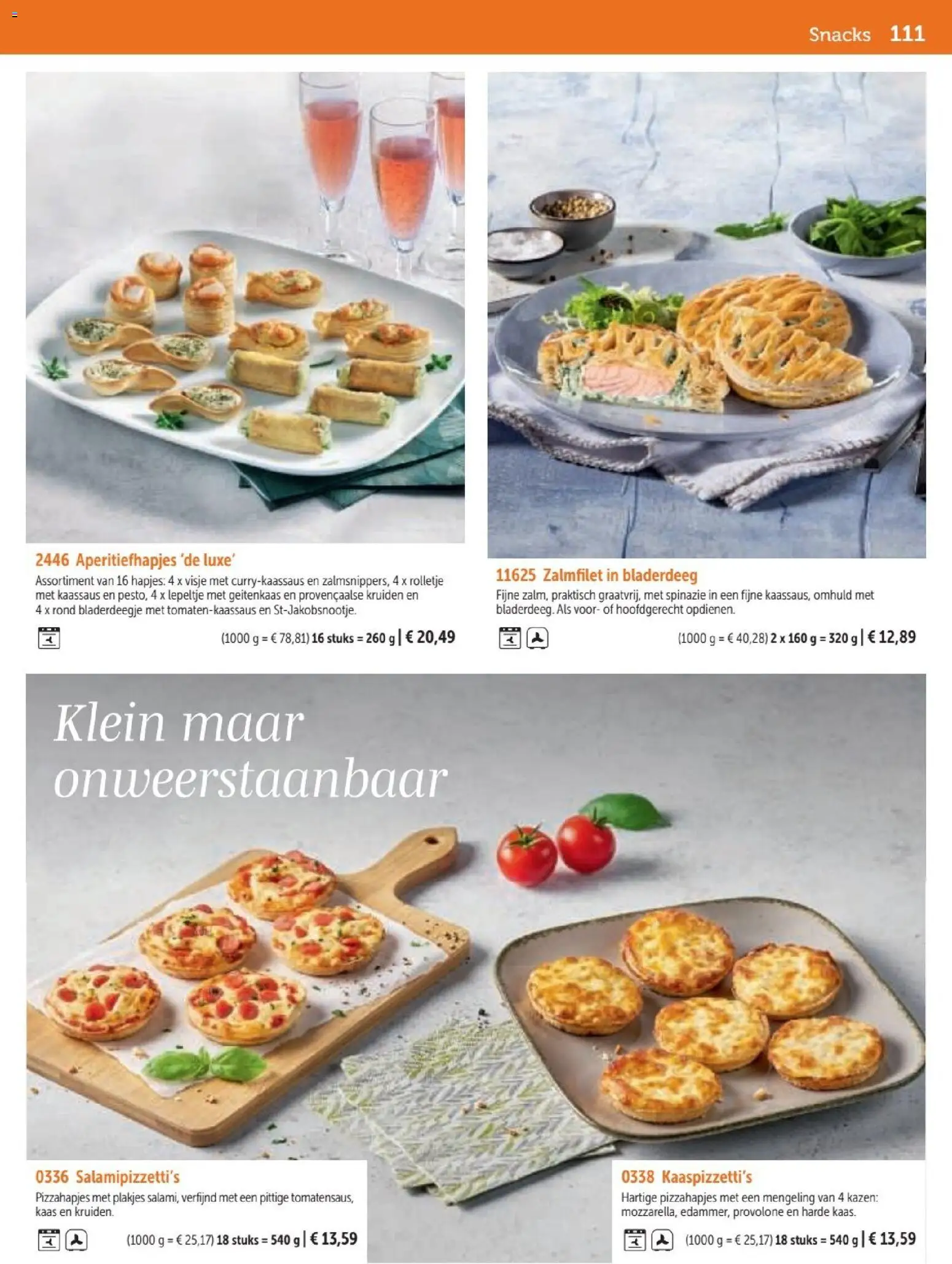 {H1} | Pagina: 111 | Producten: Kruiden, Bladerdeeg, Spinazie, Kaas