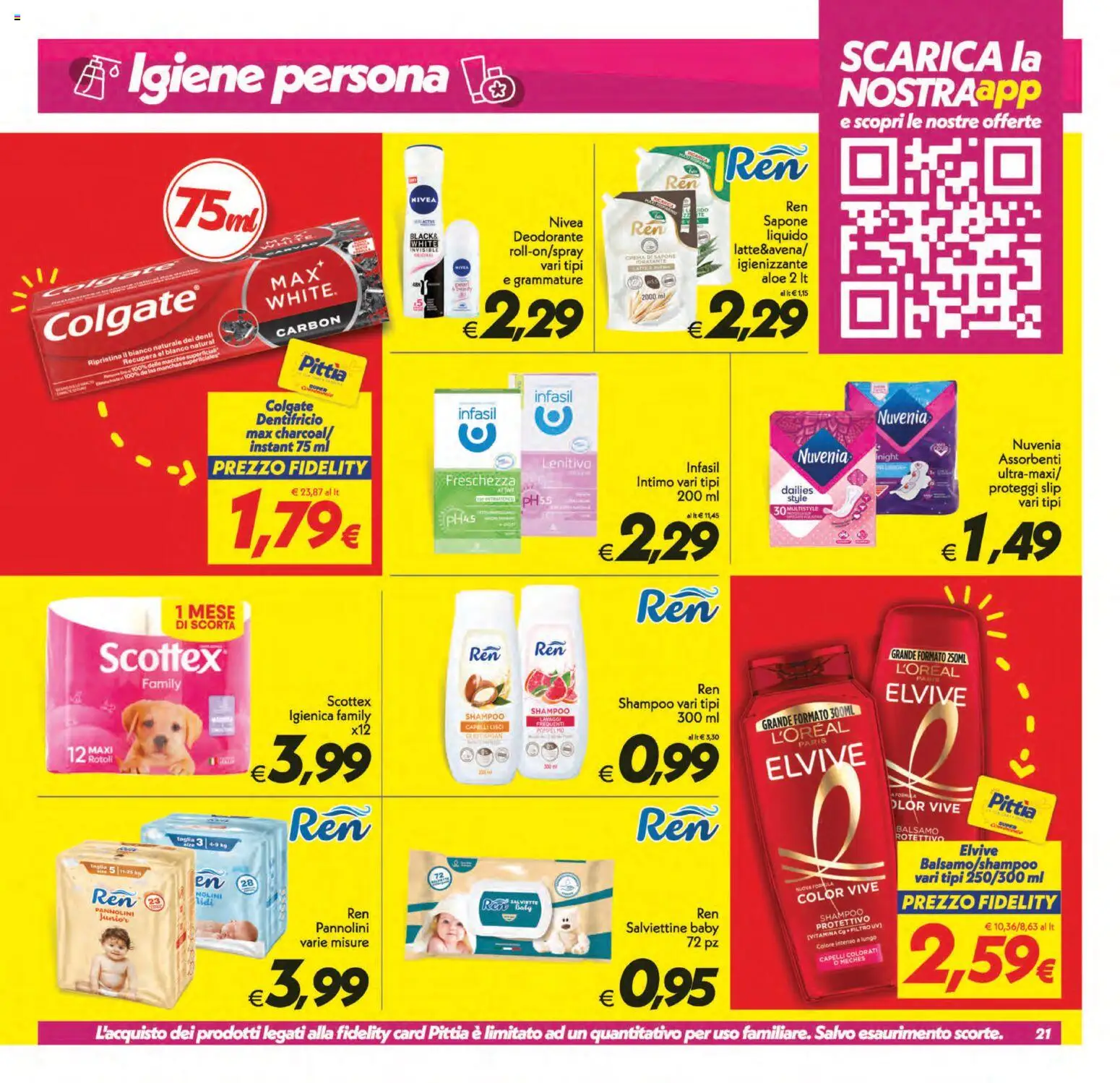 Volantino SuperConveniente del 31/07/2026 | Pagina: 21 | Prodotti: Balsamo, Sapone, Intimo, Slip
