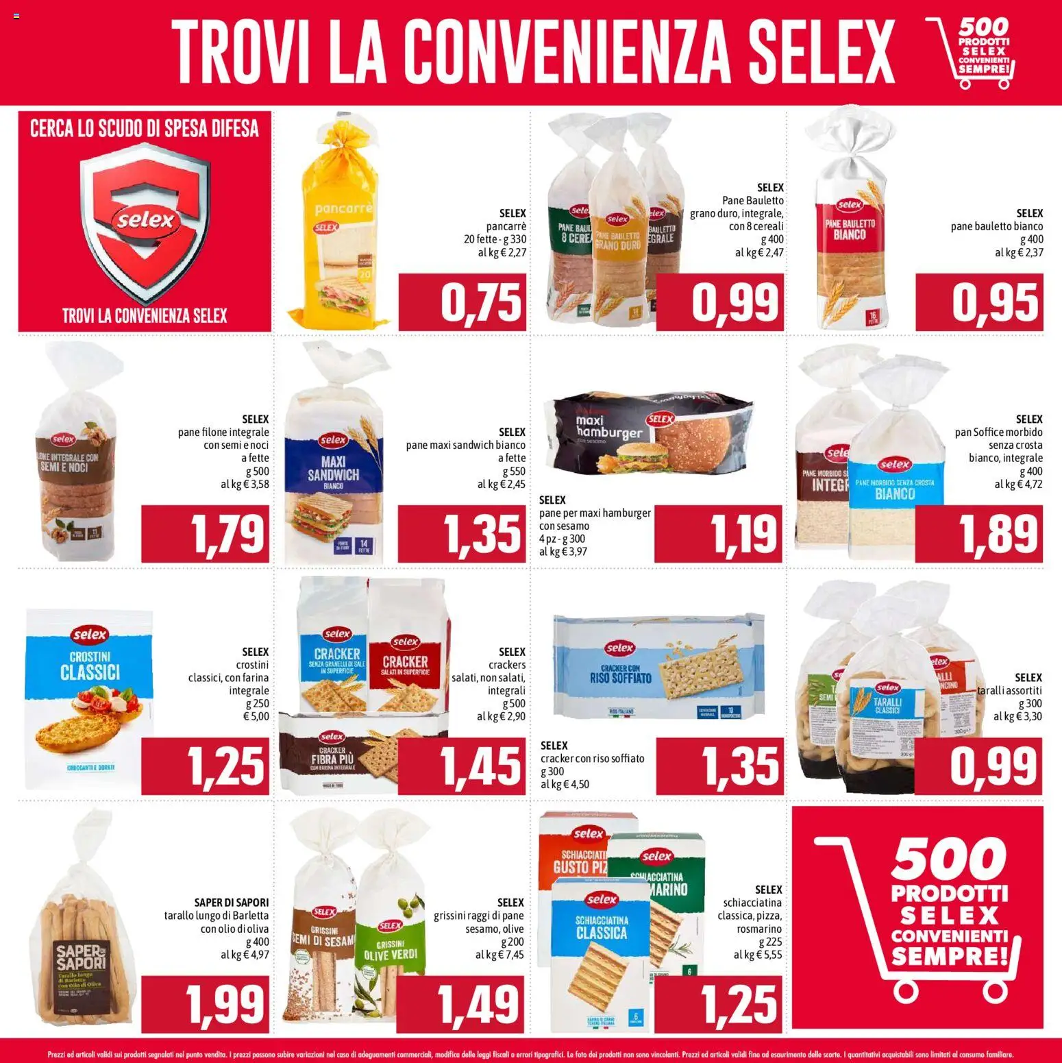 Volantino Emisfero del 21/09/2026 | Pagina: 9 | Prodotti: Sale, Olive, Farina integrale, Grissini