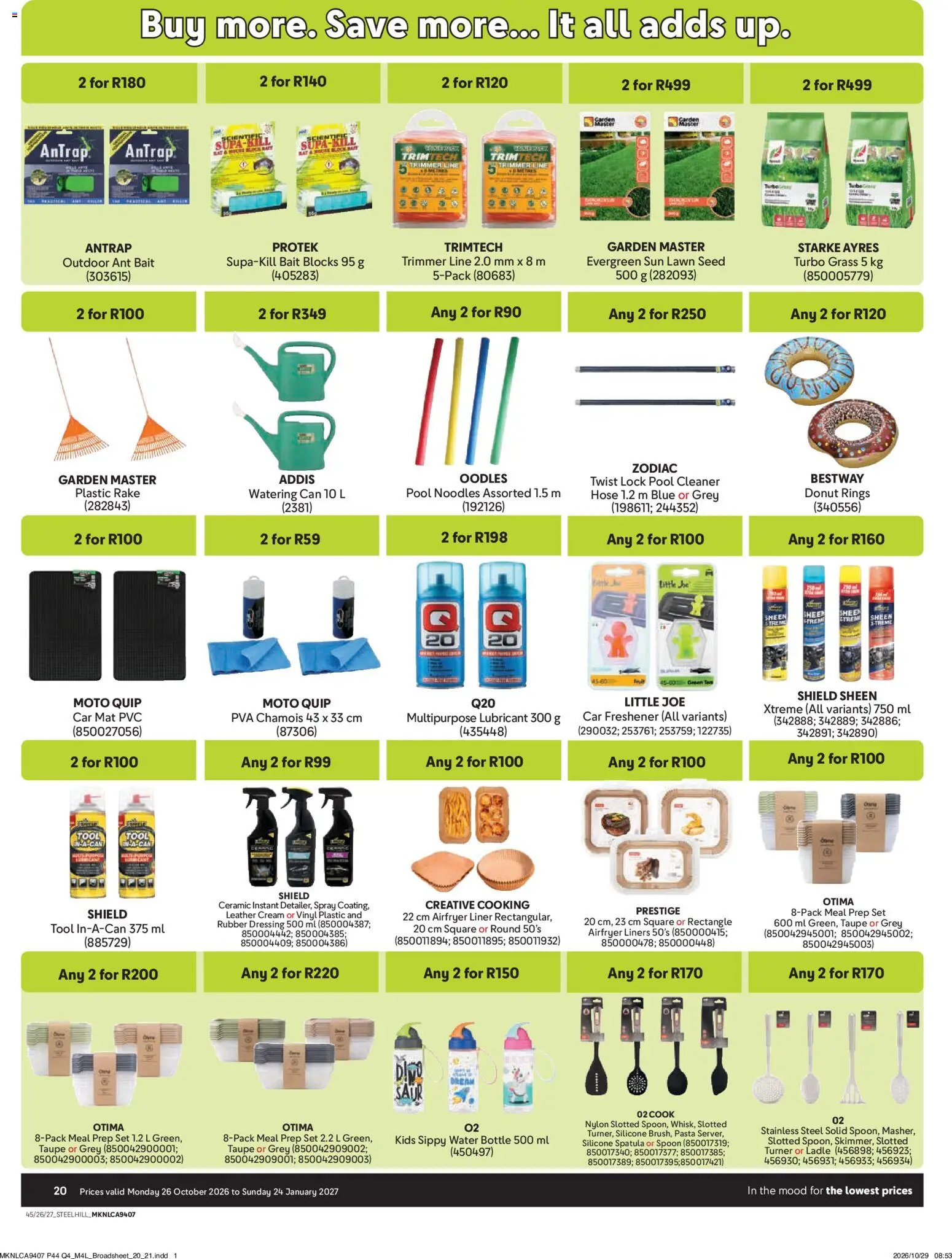 New Makro catalogue – valid from 26/10/2026 | Page: 20 | Products: Lock, Donut, Cream, Silicone