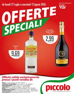 Anteprima del volantino Piccolo volantino Offerte Speciali valido a partire dal 27/07/2026