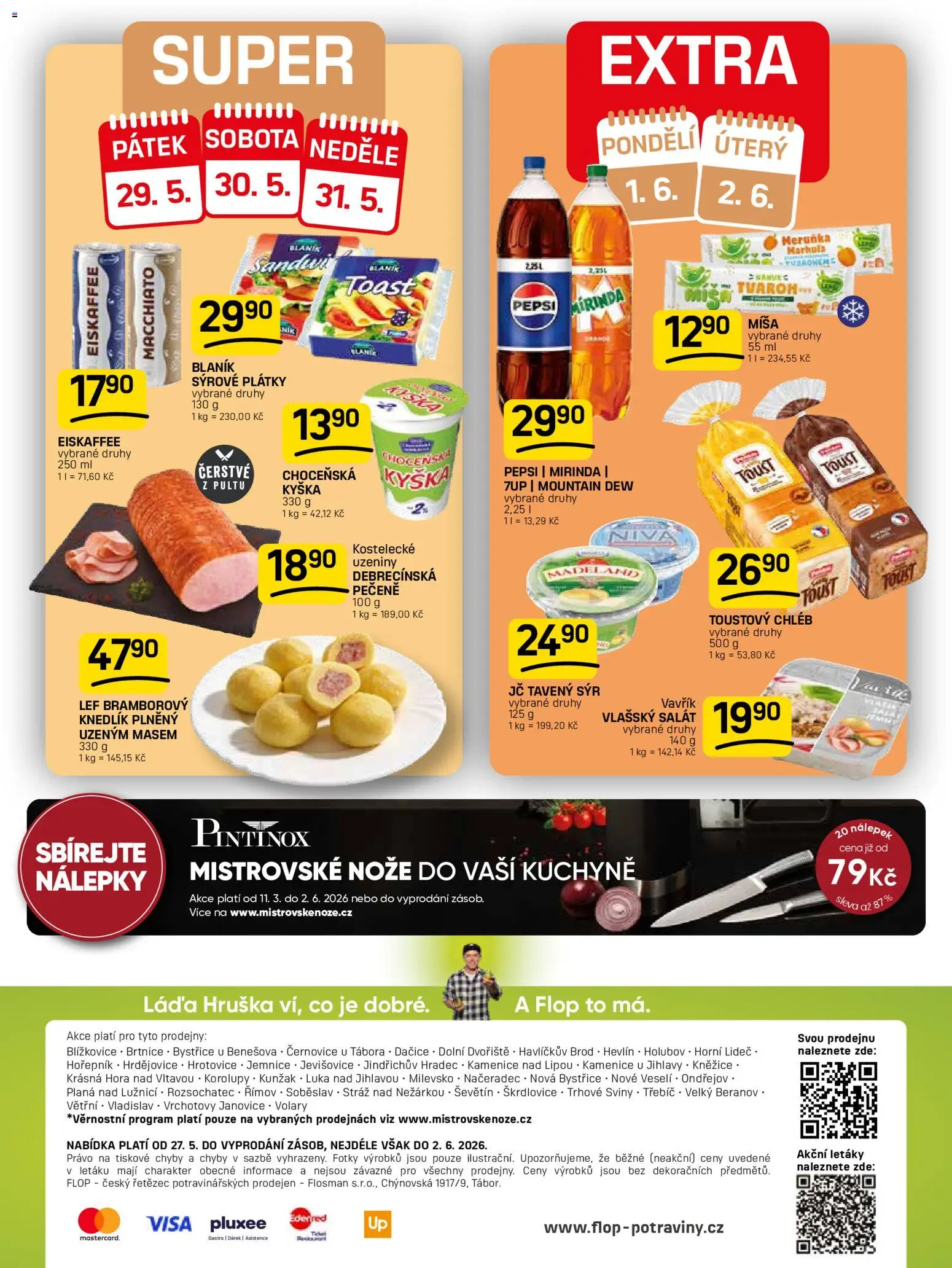Flop leták od 27.05.2026 | Strana: 12 | Produkty: Pepsi, Salát, Mountain Dew, Toustový chléb