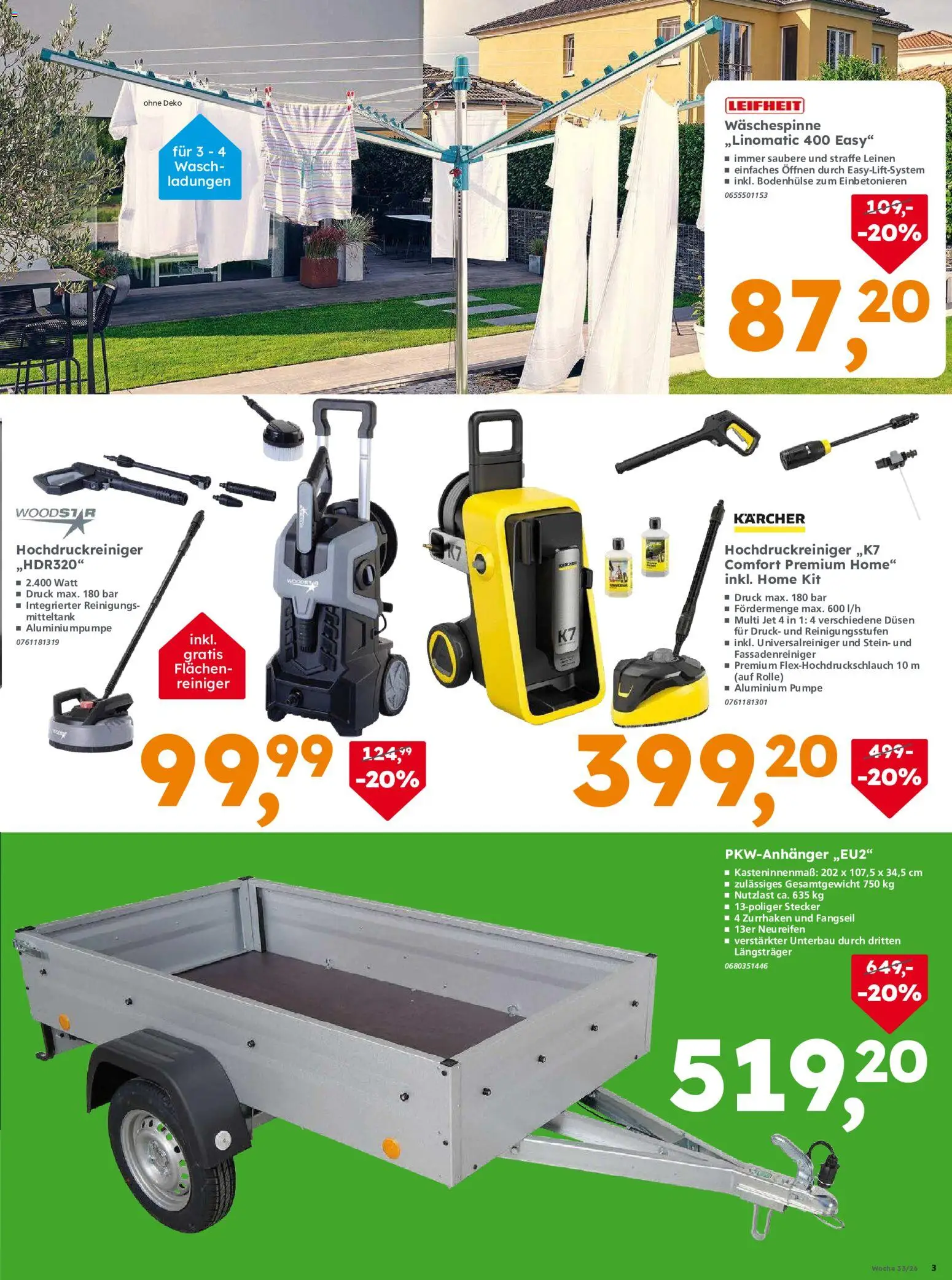 Globus Baumarkt - Prospekt für Schweinfurt – gültig ab 10.08.2026 | Seite: 3 | Produkte: Hochdruckreiniger