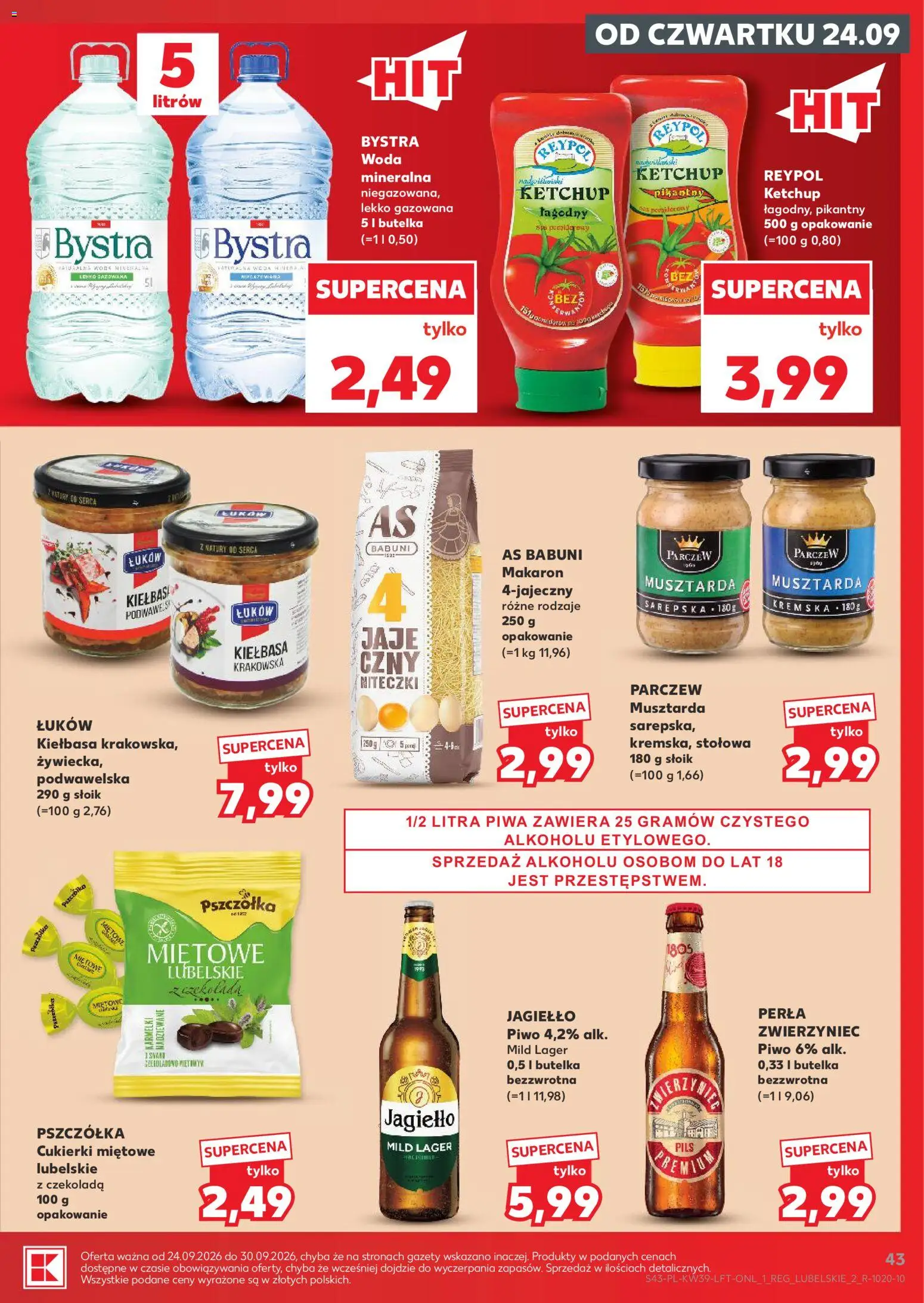 Kaufland Polsko leták od 24.09.2026 | Strana: 43 | Produkty: Perla