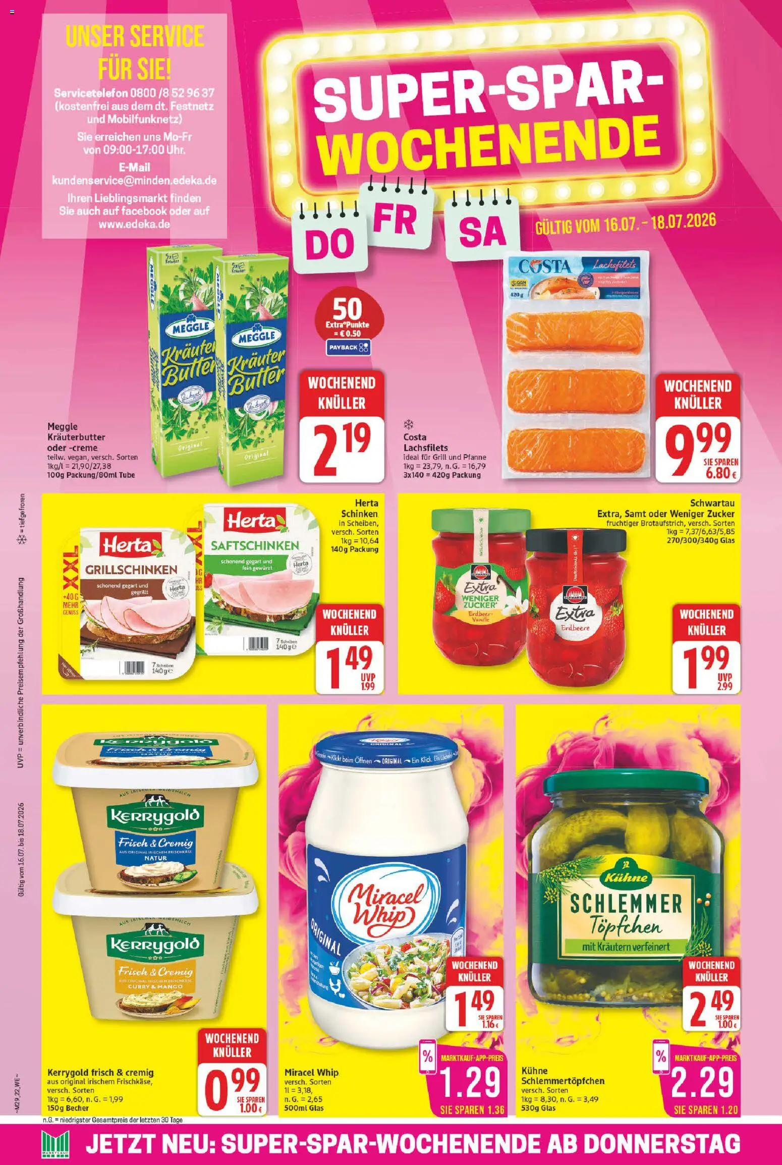 Marktkauf Prospekt – gültig ab 13.07.2026 | Seite: 28 | Produkte: Kräuterbutter, Miracel whip, Zucker, Mango
