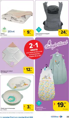 Carrefour Folder week 25 - Voorbeeld van een folder van Carrefour, geldig van 17.06.2026 | Pagina: 33 | Producten: Deken, Bord