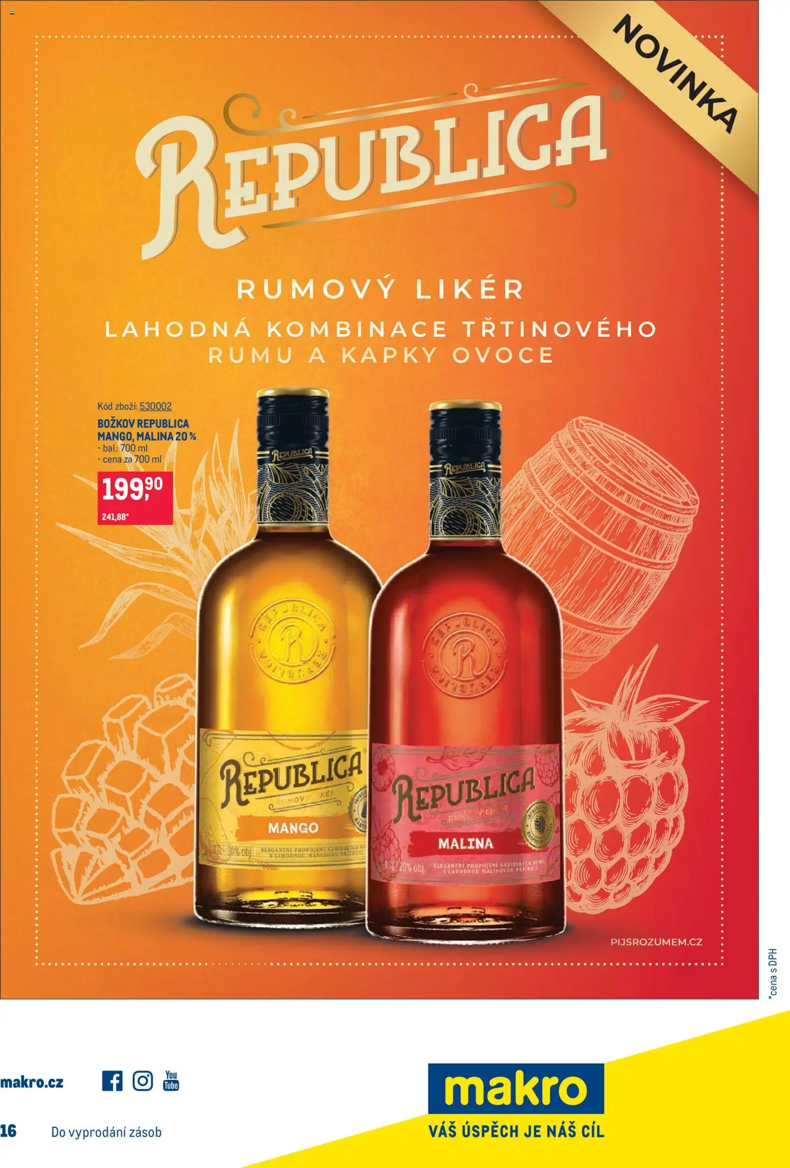 Makro leták - Gastronomie od 15.07.2026 | Strana: 25 | Produkty: Mango, Božkov Republica, Republica, Božkov