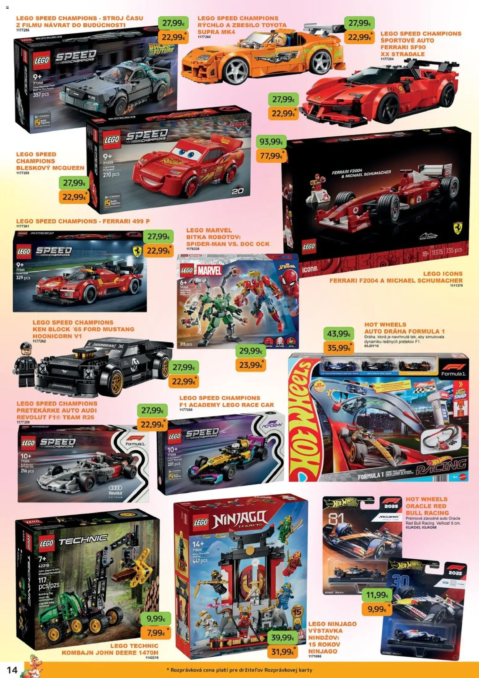 Nové Dráčik akcie – leták je platný od 11.06.2026 | Strana: 14 | Produkty: LEGO, Red Bull
