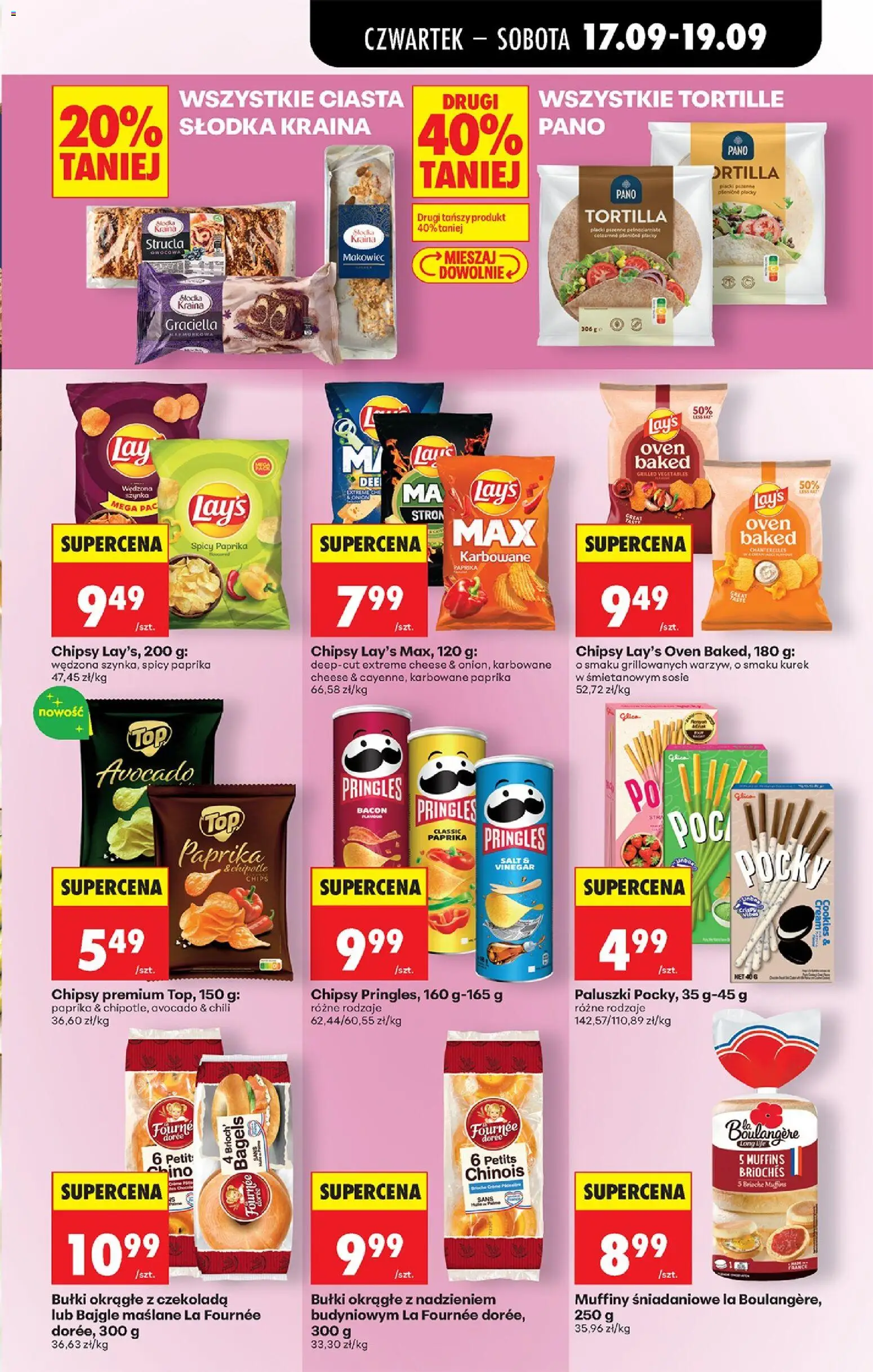 Biedronka gazetka od czwartku od 17.09.2026 | Strona: 57 | Produkty: Top, Muffiny, Tortilla, Czekolada