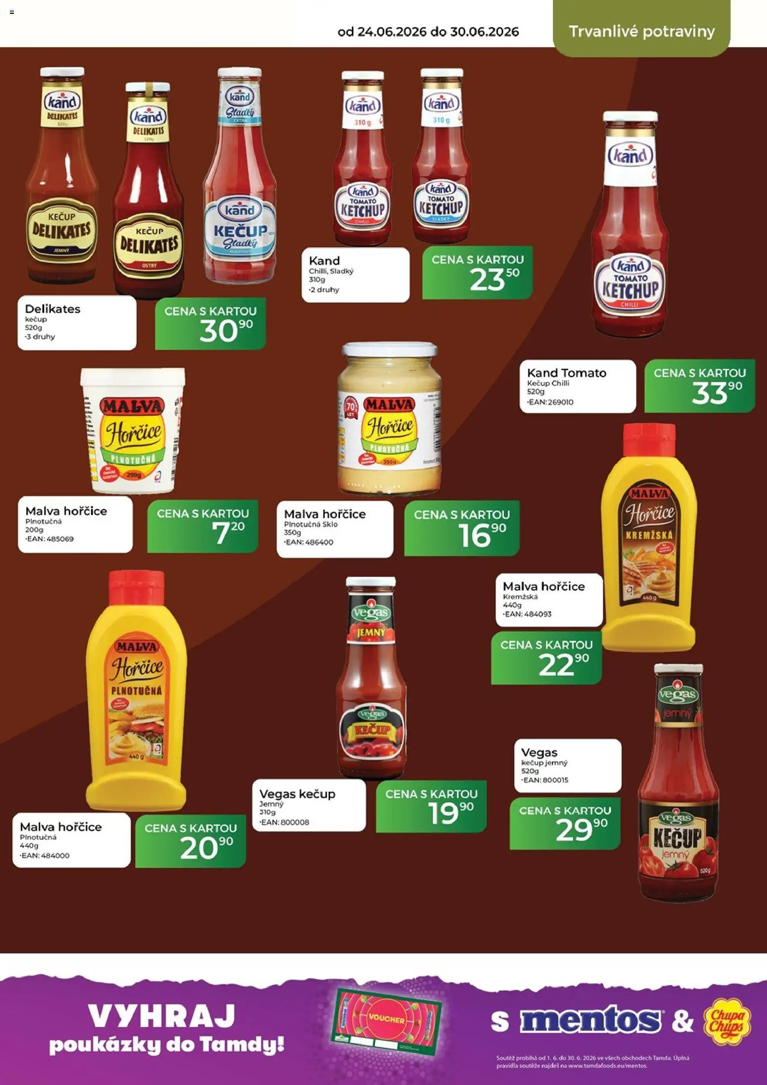 Tamda Foods leták od 24.06.2026 | Strana: 43 | Produkty: Kečup, Kečup Kand, Hořčice, Potraviny