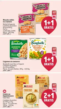 MIX witte quinoa & rode linzen, Delhaize - Voorbeeld van een folder van Delhaize, geldig van 01/10/2026 | Pagina: 32 | Producten: Linzen, Quinoa, Rode linzen, Crackers