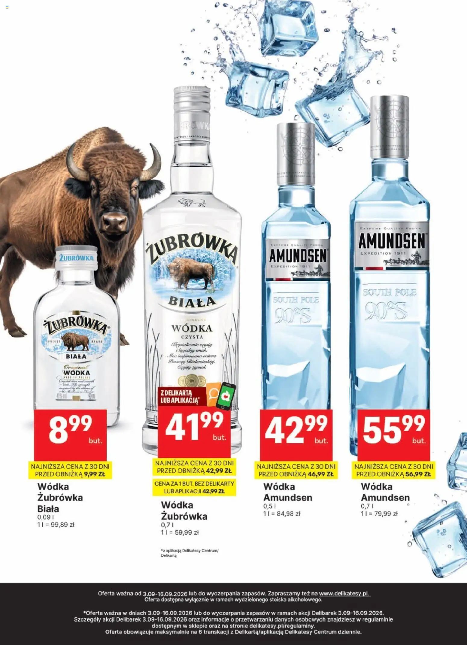 Delikatesy Centrum gazetka - DeliBarek od 03.09.2026 | Strona: 8 | Produkty: Delikatesy, Żubrówka, Vodka, Wódka