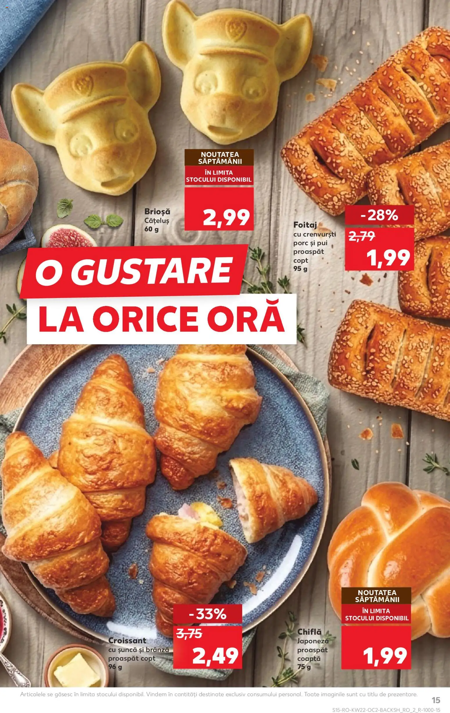 Noul catalog Kaufland – valabil de la 27.05.2026 | Pagină: 15 | Produse: Hacıyatmaz Kedi Oyuncağı, Crenvurști, Chiflă, Șuncă