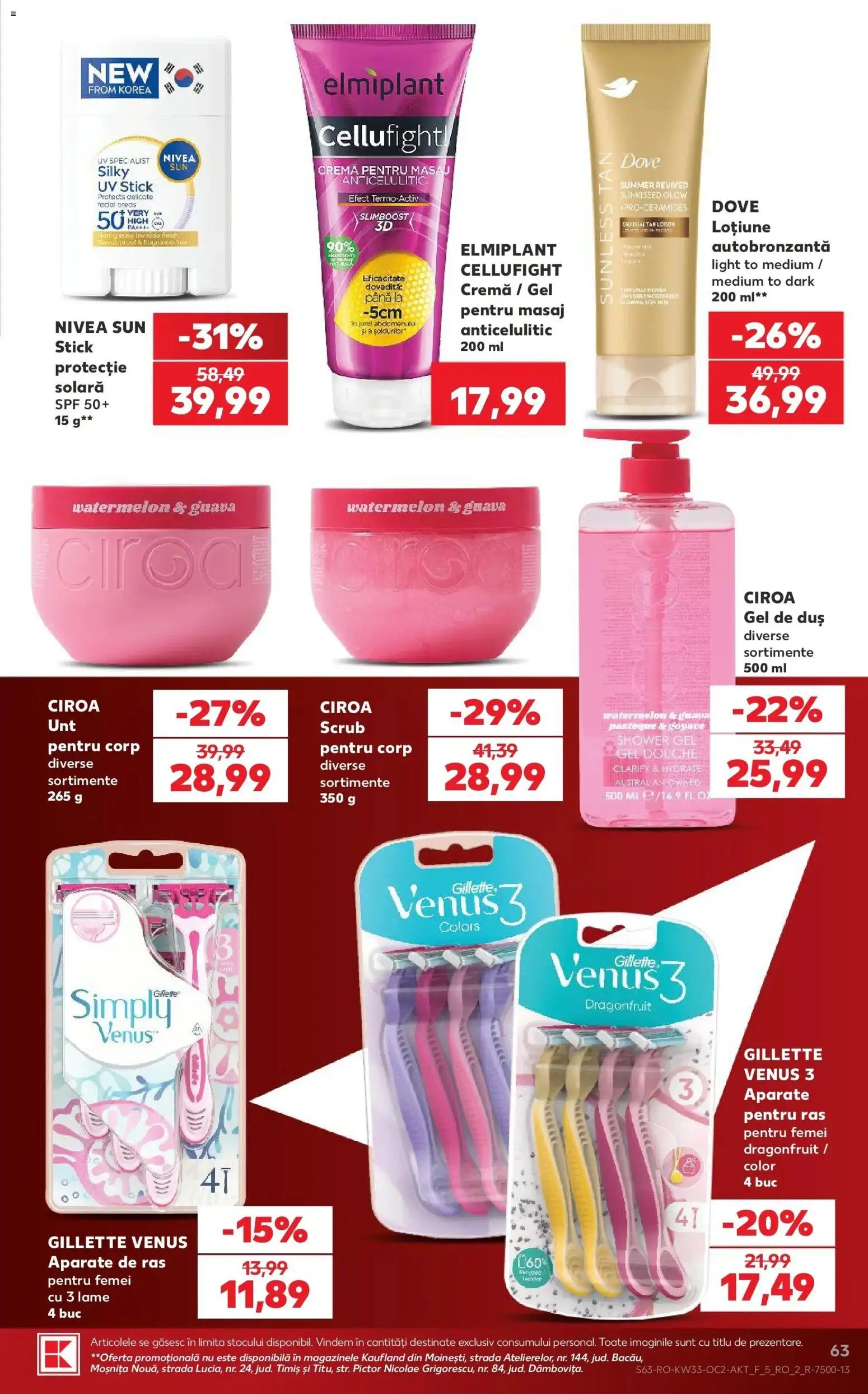Kaufland Viseu de Sus 12.08.2026 - Revista si Oferta | Pagină: 63 | Produse: Nivea, Scrub, Duș, Cremă