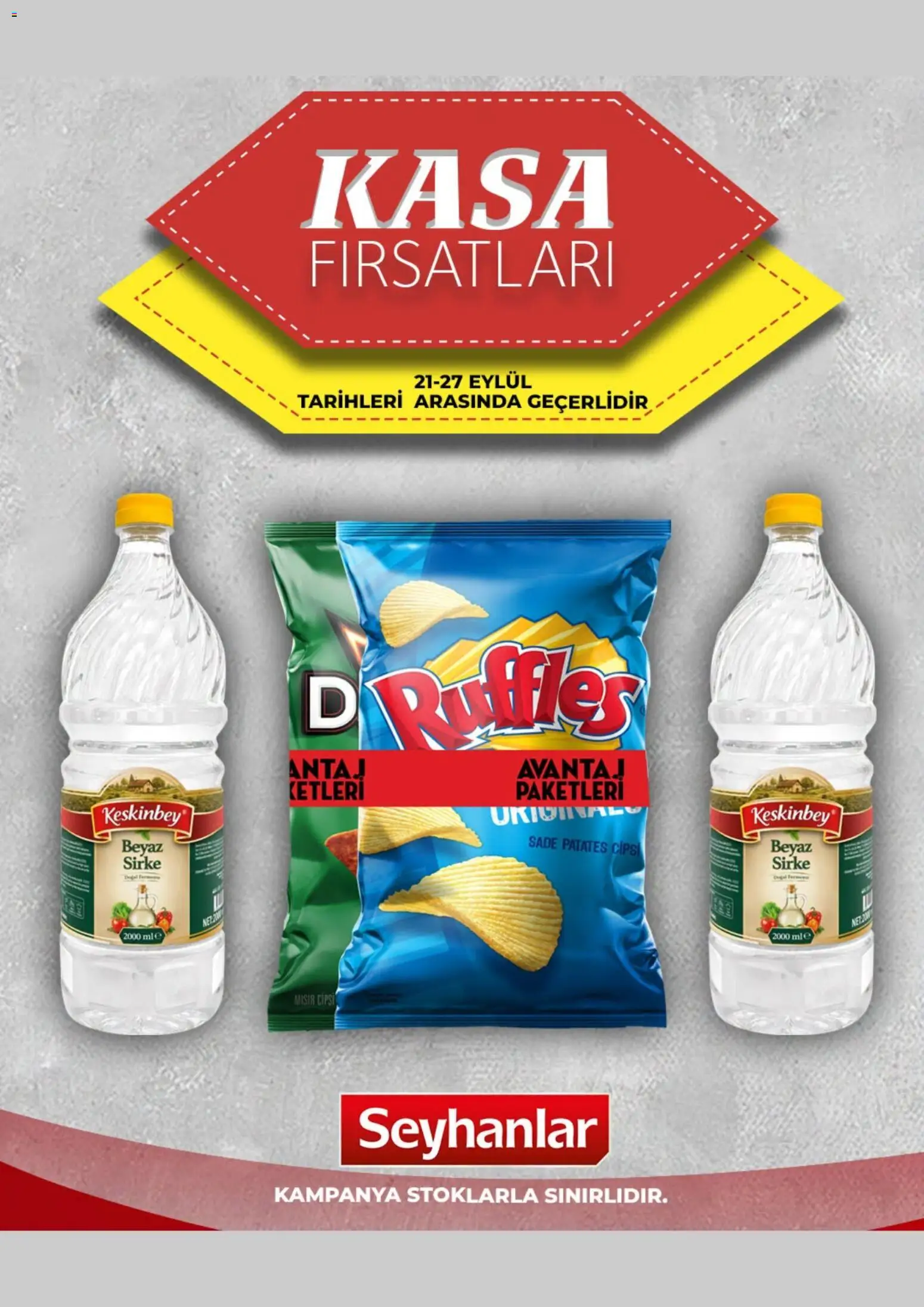 Seyhanlar Market Katalog - 21 Eylül 2026 tarihinden itibaren geçerlidir | Sayfa: 4 | Ürünler: Sirke, Cips, Patates, Kasa