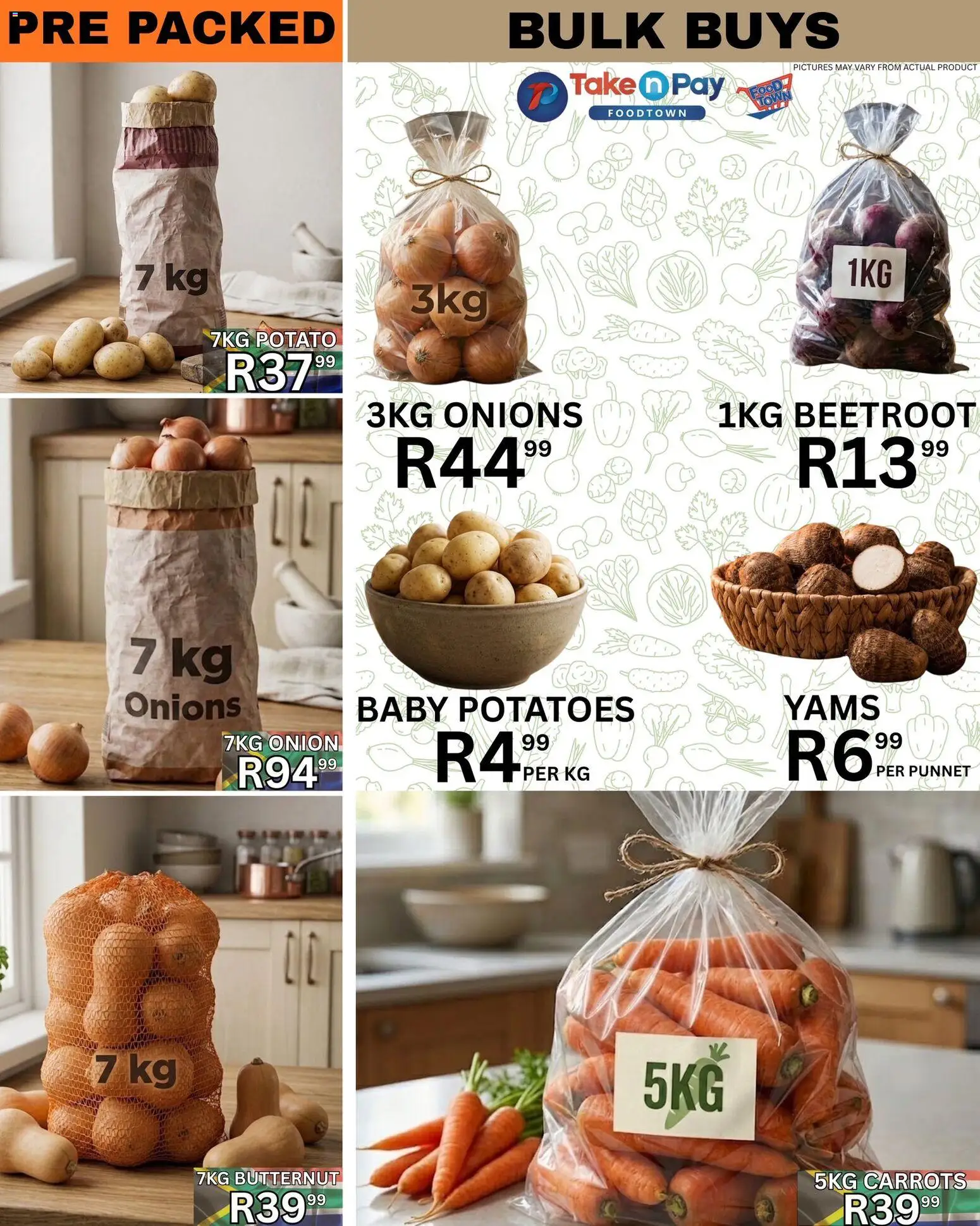 New Take n Pay catalogue – valid from 29.05.2026 | Page: 14 | Products: Carrots, Potatoes, Onions