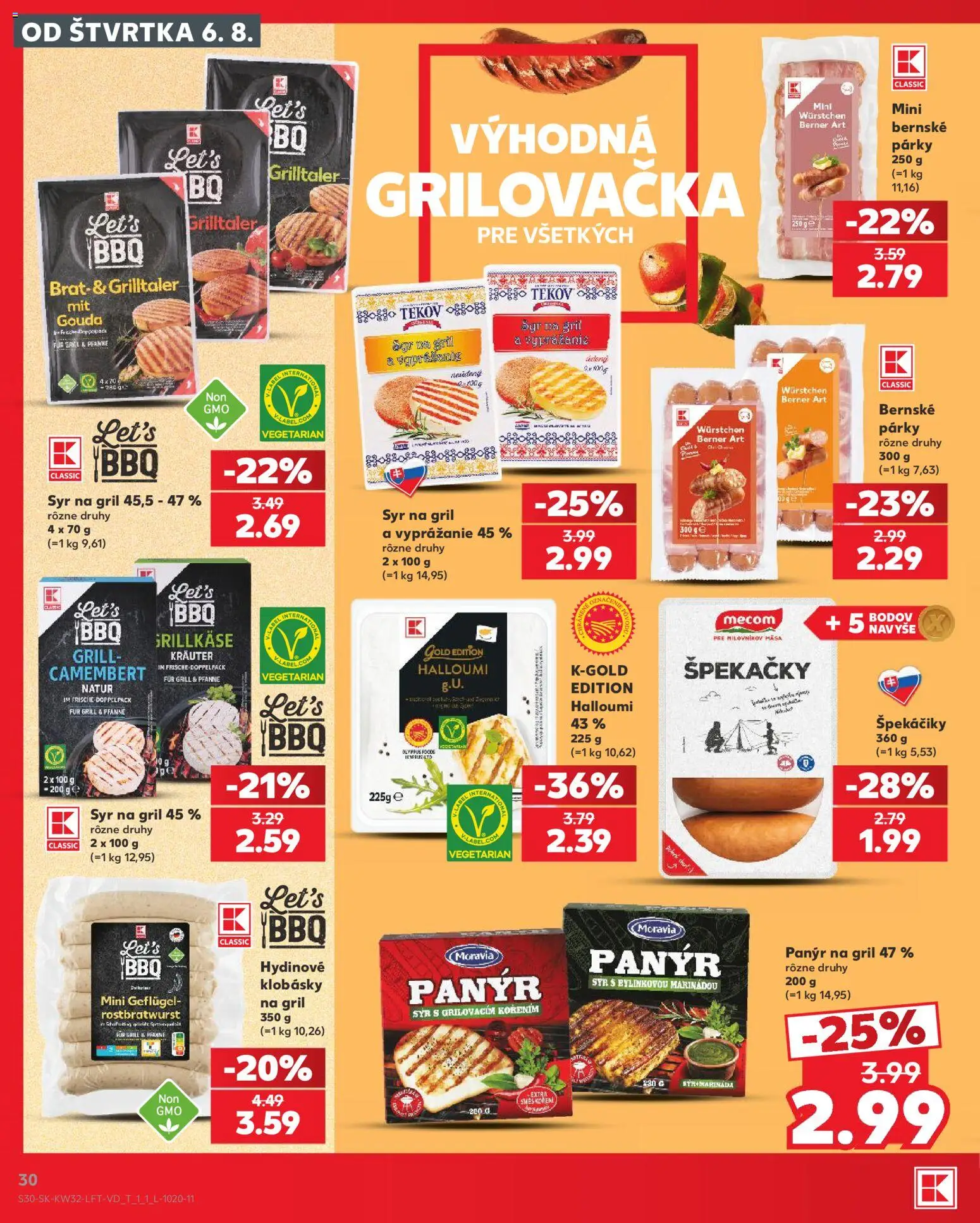 Nové Kaufland akcie – leták je platný od 06.08.2026 | Strana: 30